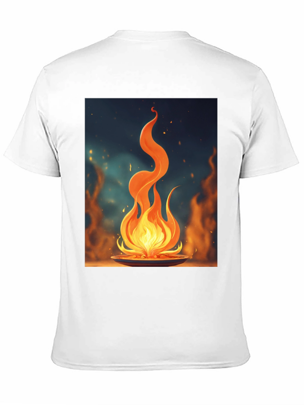 Fiery Flame Graphic Tee - Bold Statement Shirt