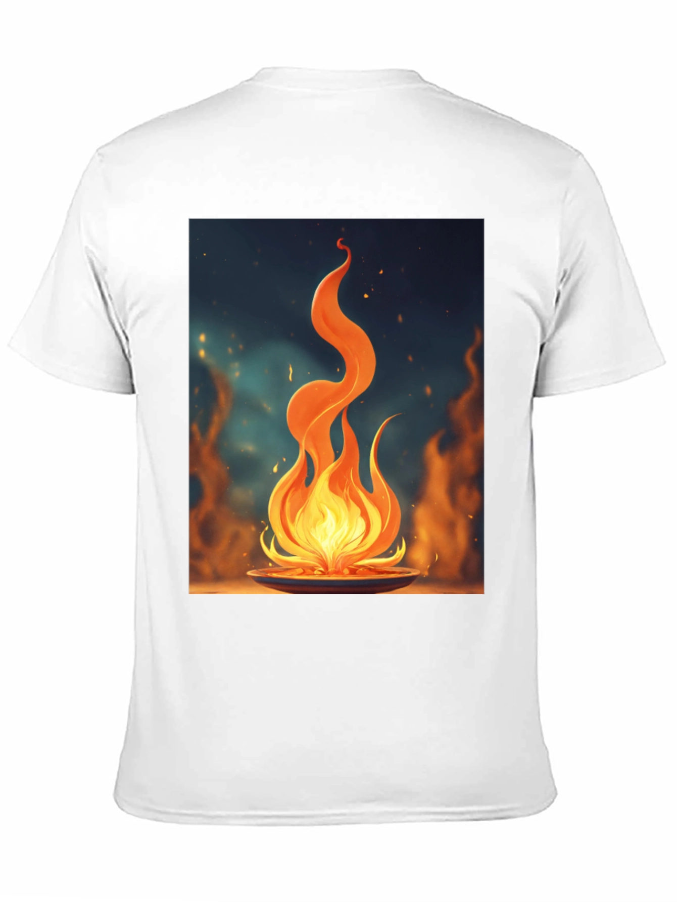 Fiery Flame Graphic Tee - Bold Statement Shirt