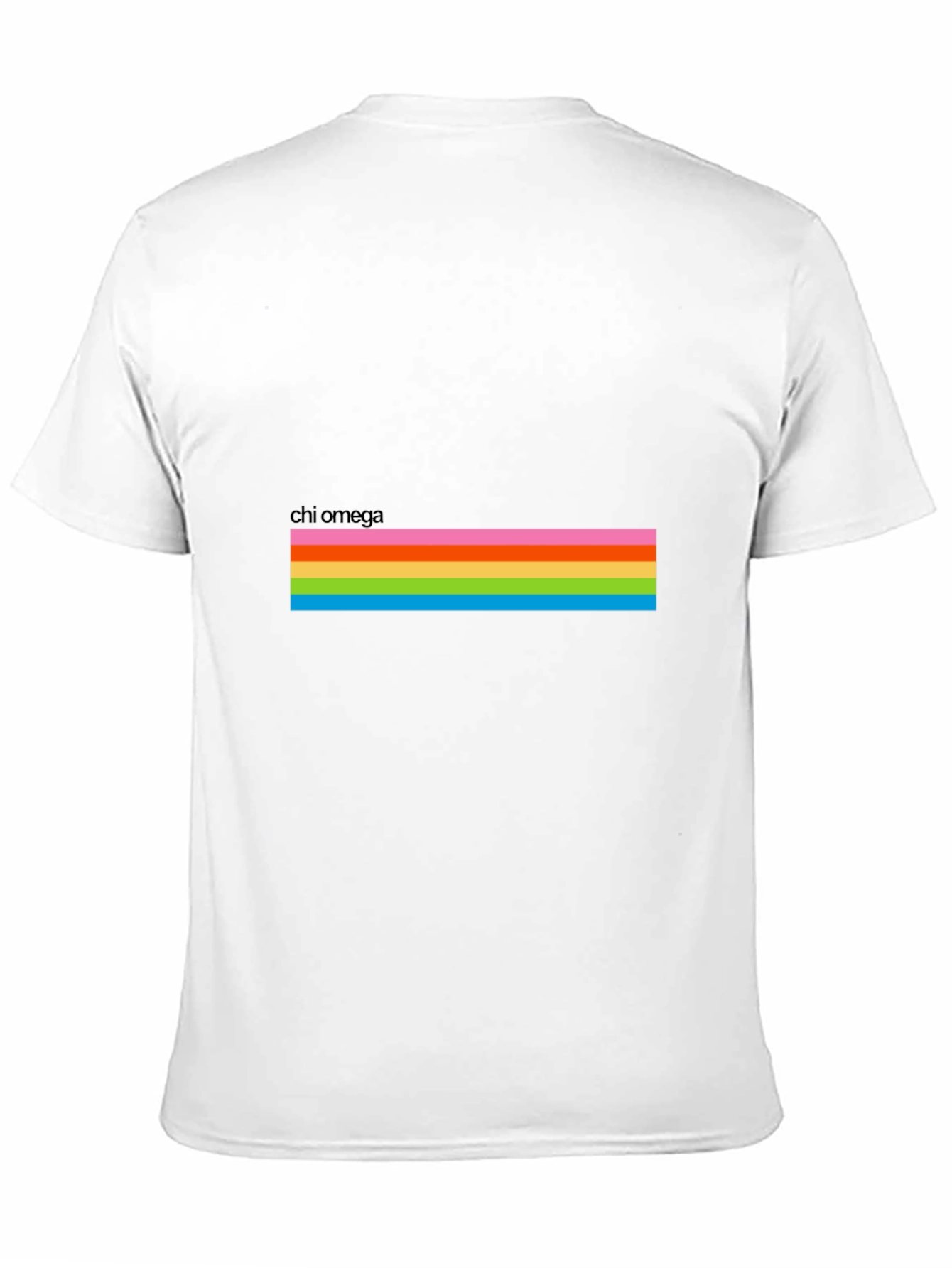 Chi Omega Rainbow Stripe T-Shirt