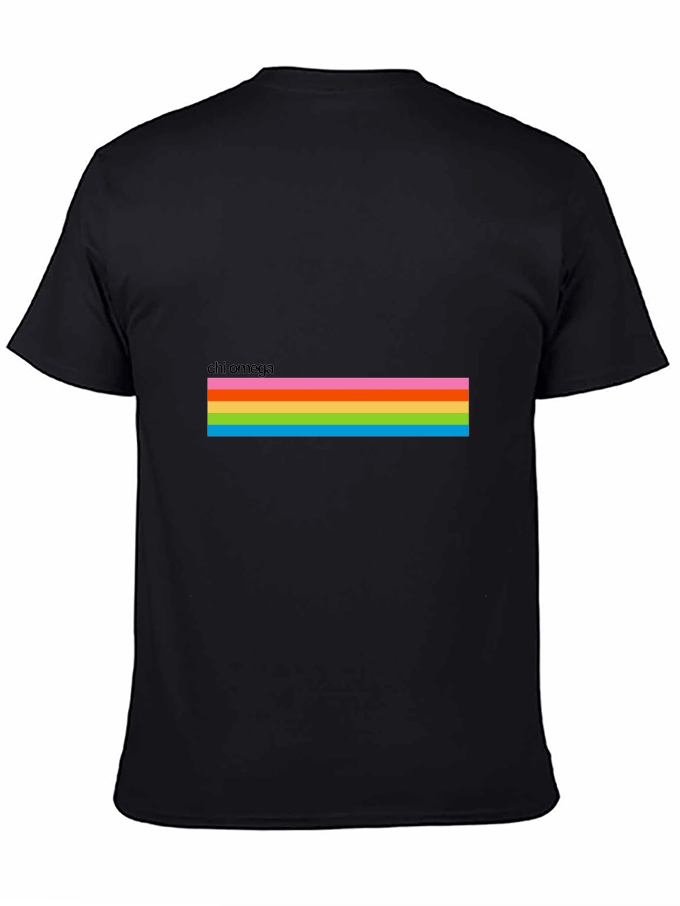 Chi Omega Rainbow Stripe T-Shirt