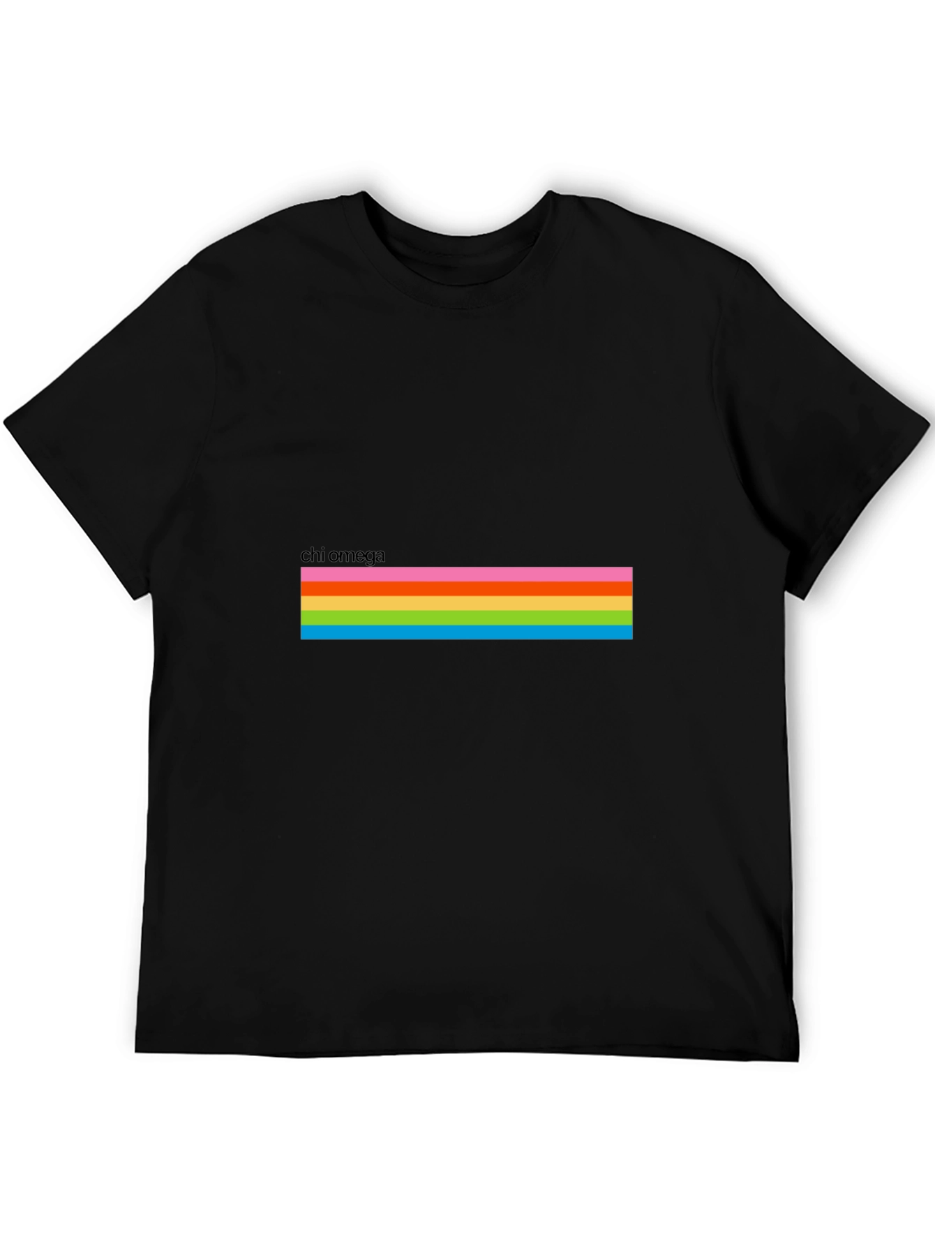 Chi Omega Rainbow Stripe T-Shirt