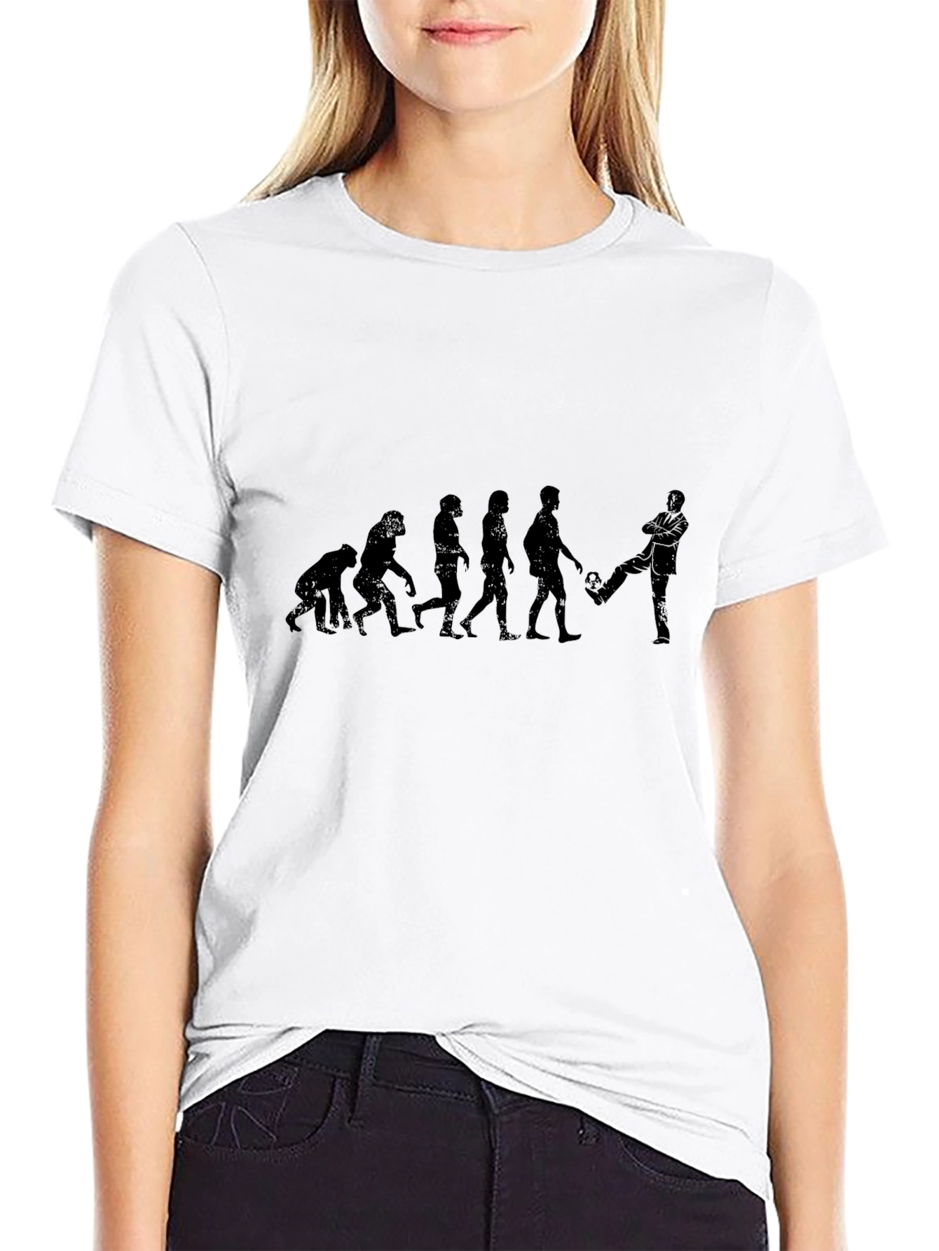 Evolution of Soccer T-Shirt - Black