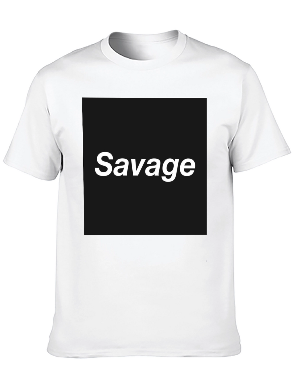 Savage Graphic Tee - Bold Black T-Shirt