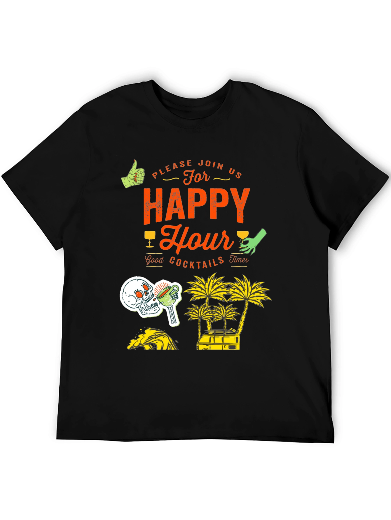 Happy Hour Graphic Print Tee