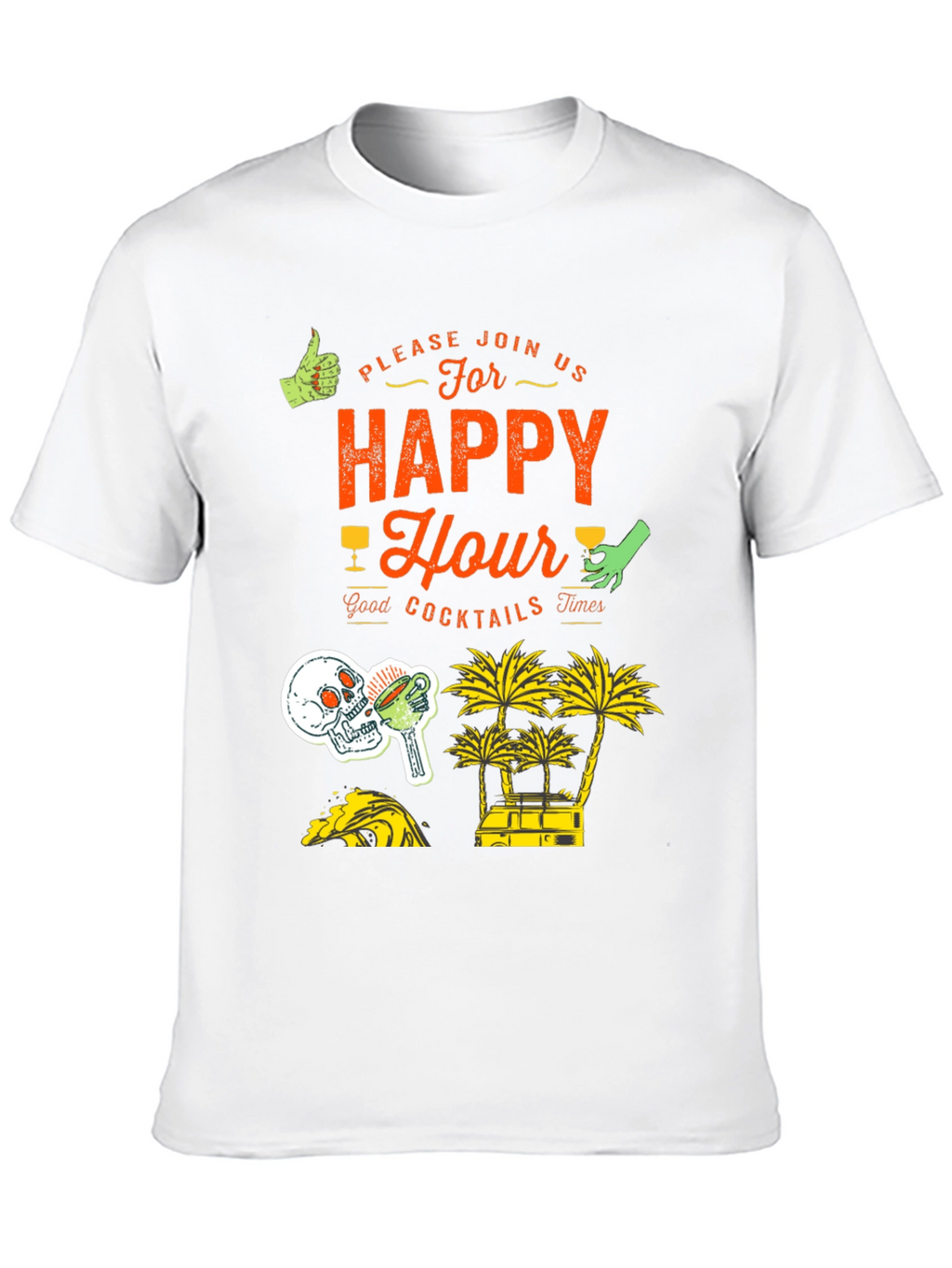 Happy Hour Graphic Print Tee
