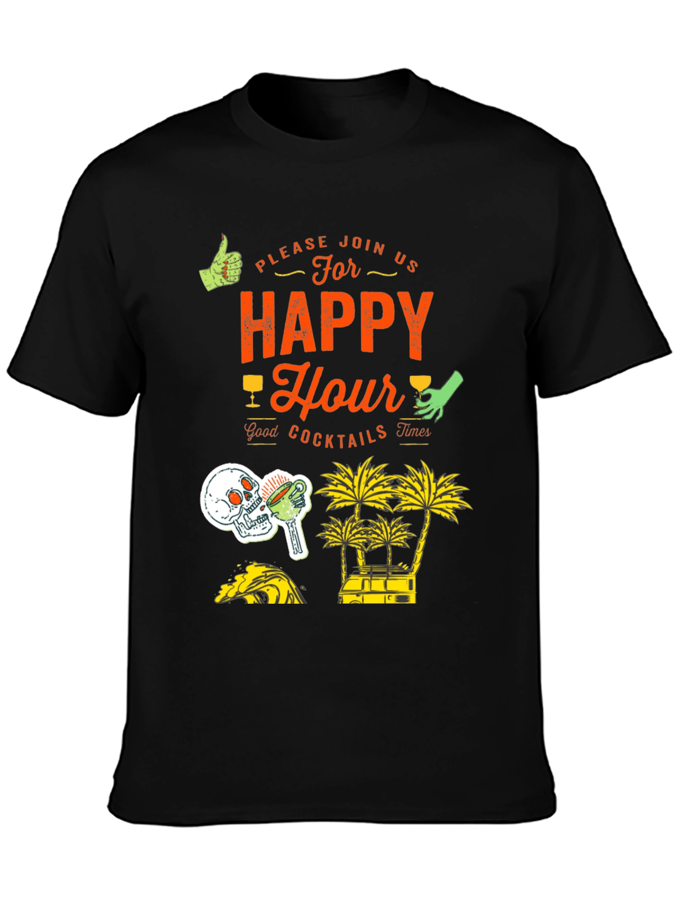 Happy Hour Graphic Print Tee