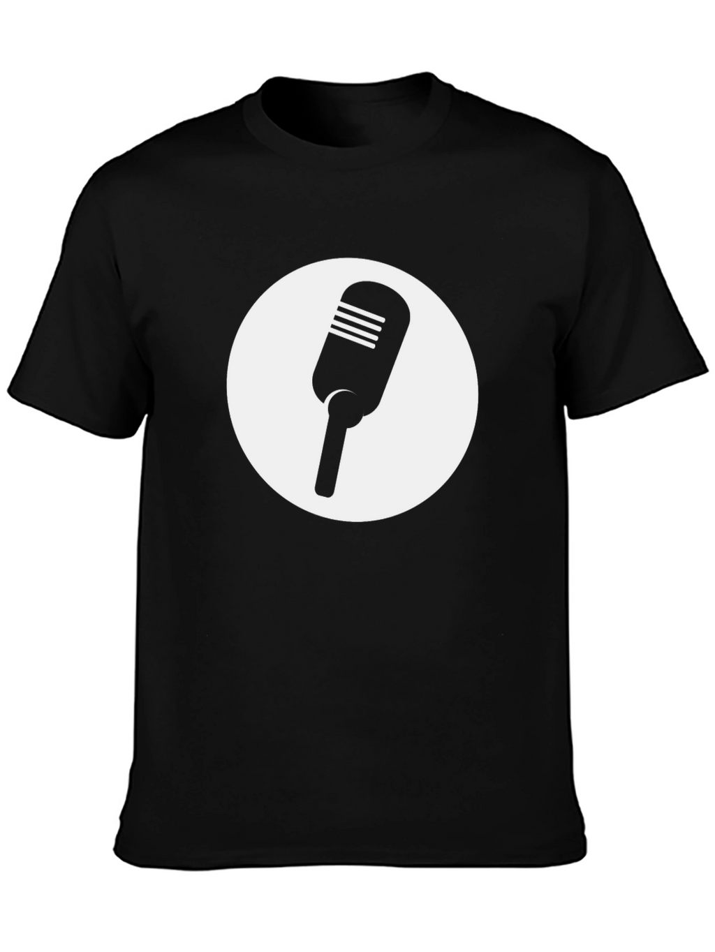 Retro Microphone Graphic Tee - Classic Style