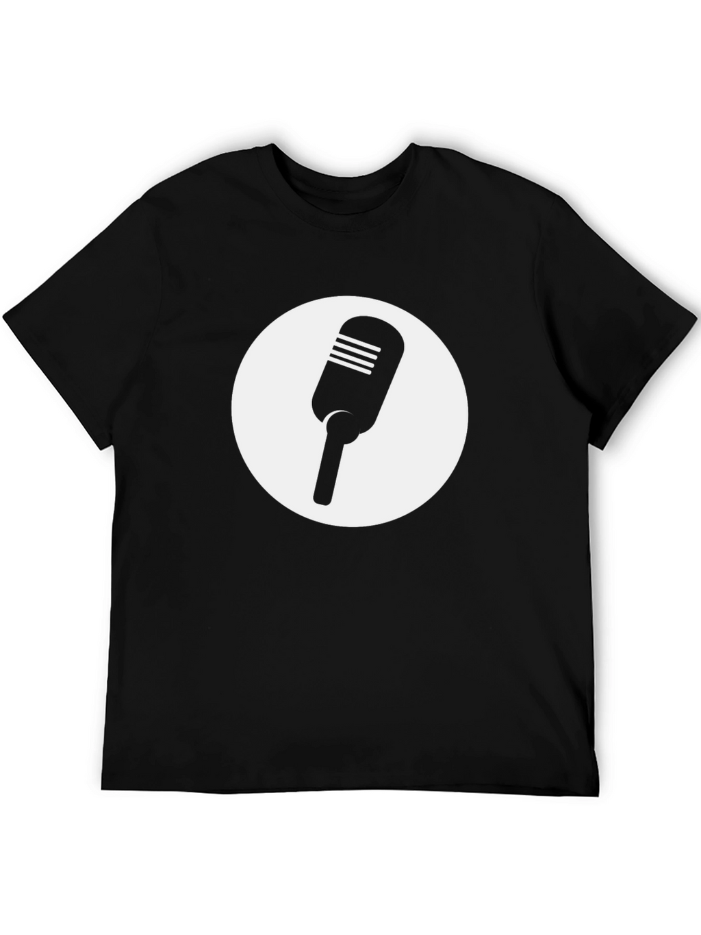 Retro Microphone Graphic Tee - Classic Style
