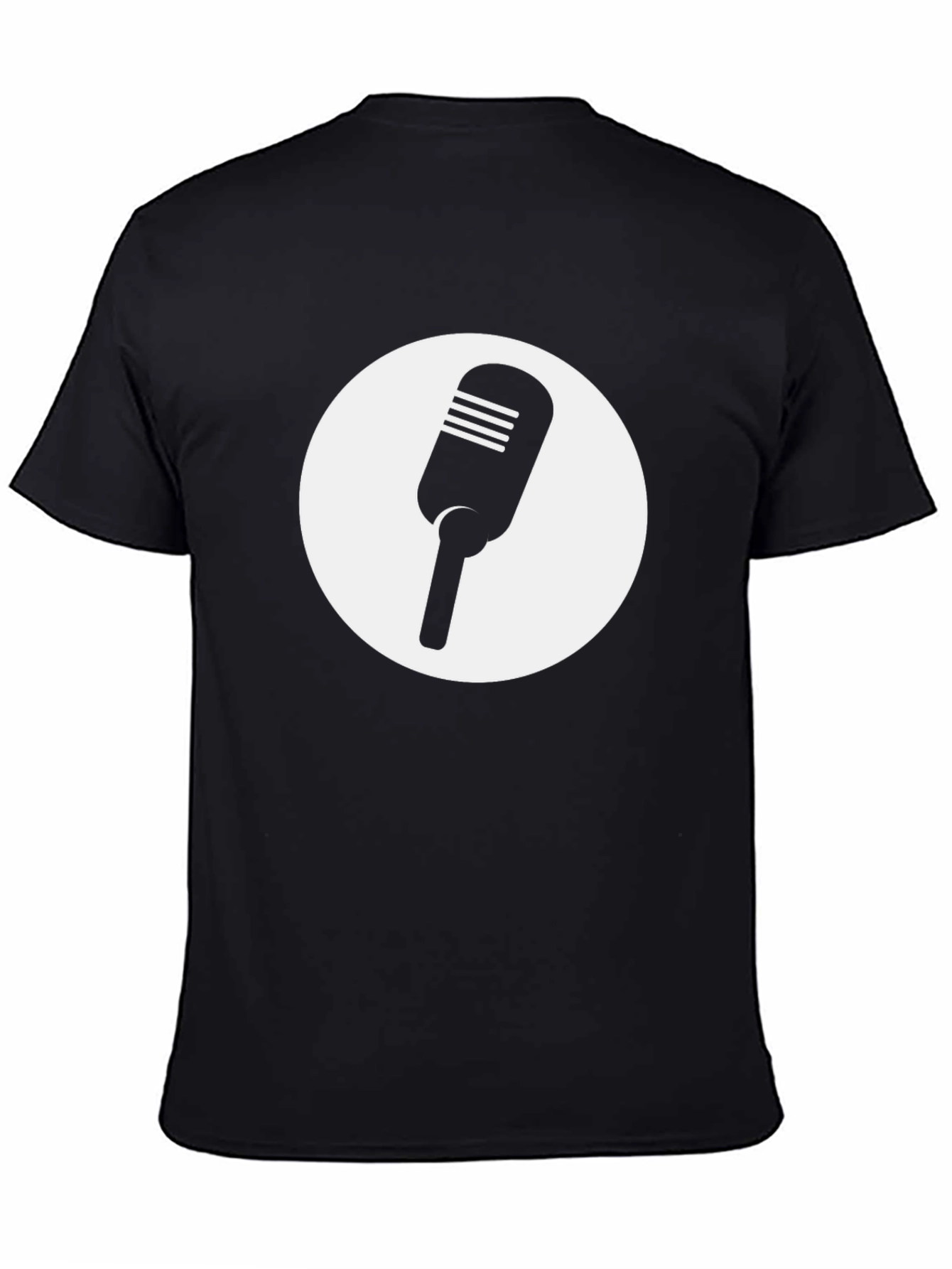 Retro Microphone Graphic Tee - Classic Style