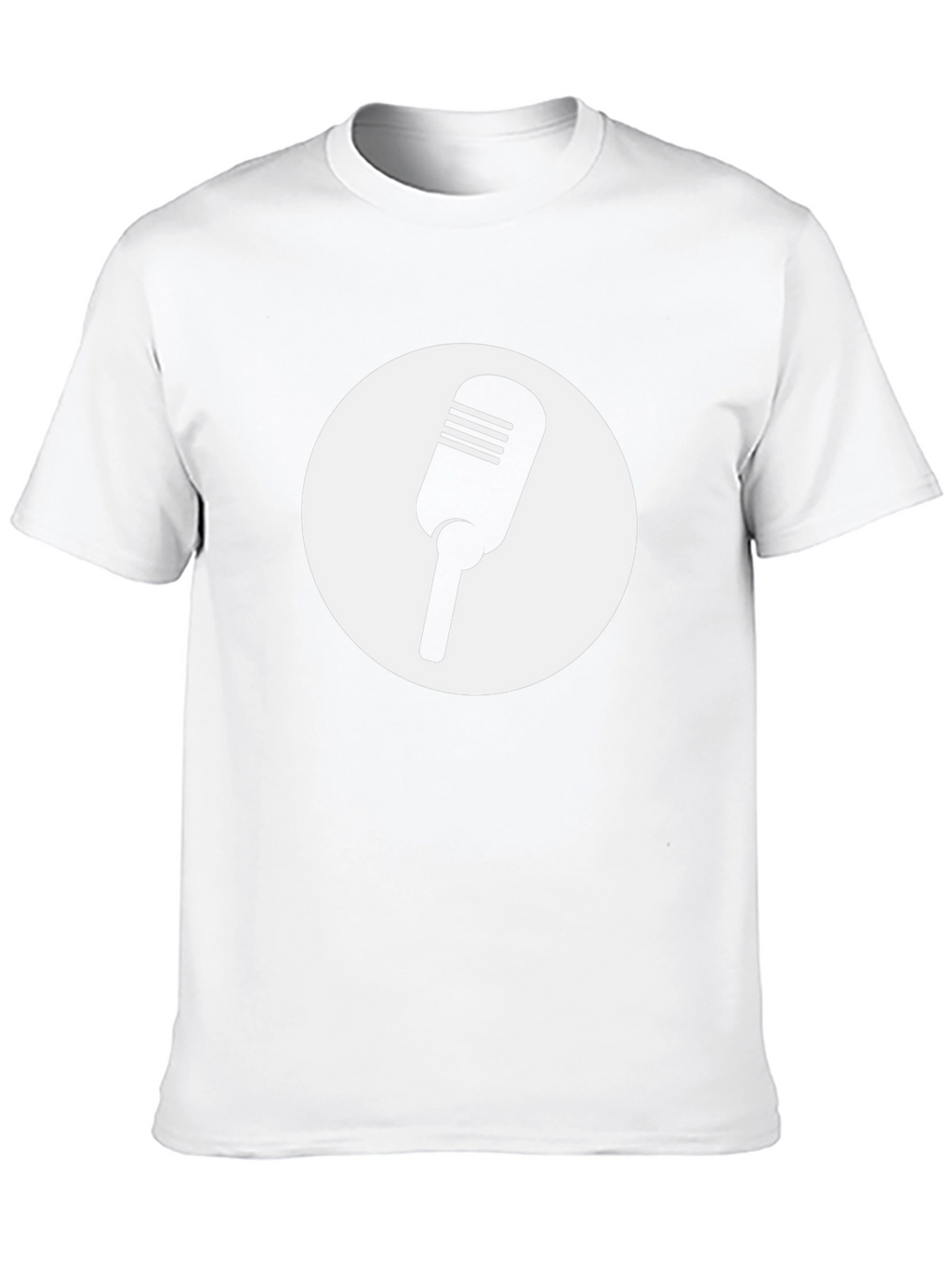 Retro Microphone Graphic Tee - Classic Style