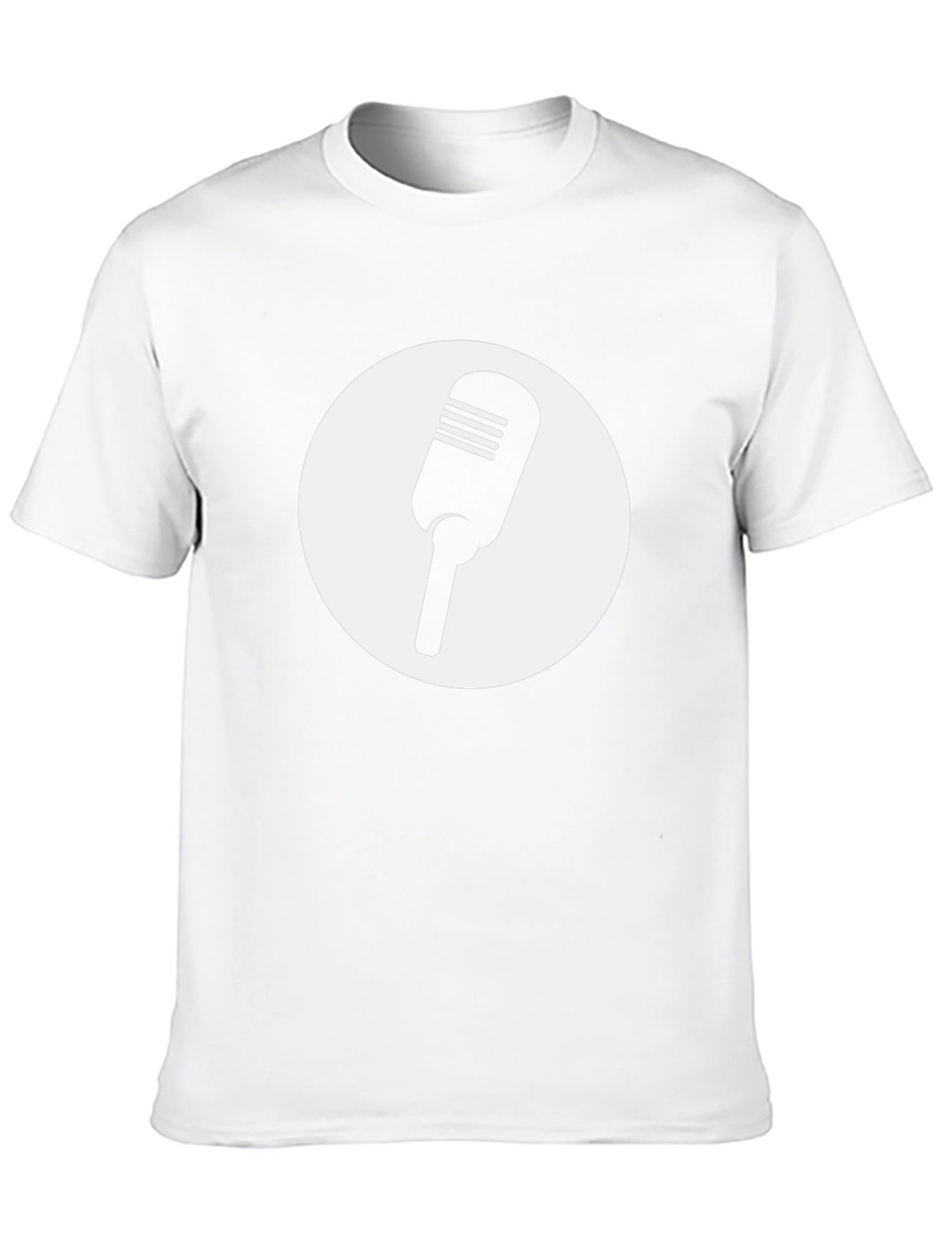Retro Microphone Graphic Tee - Classic Style