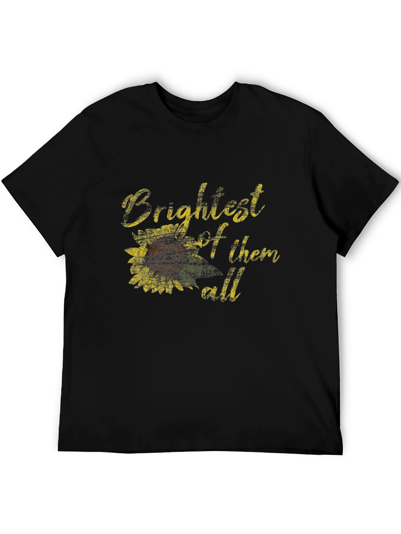 Brightest Sunflower Black Tee