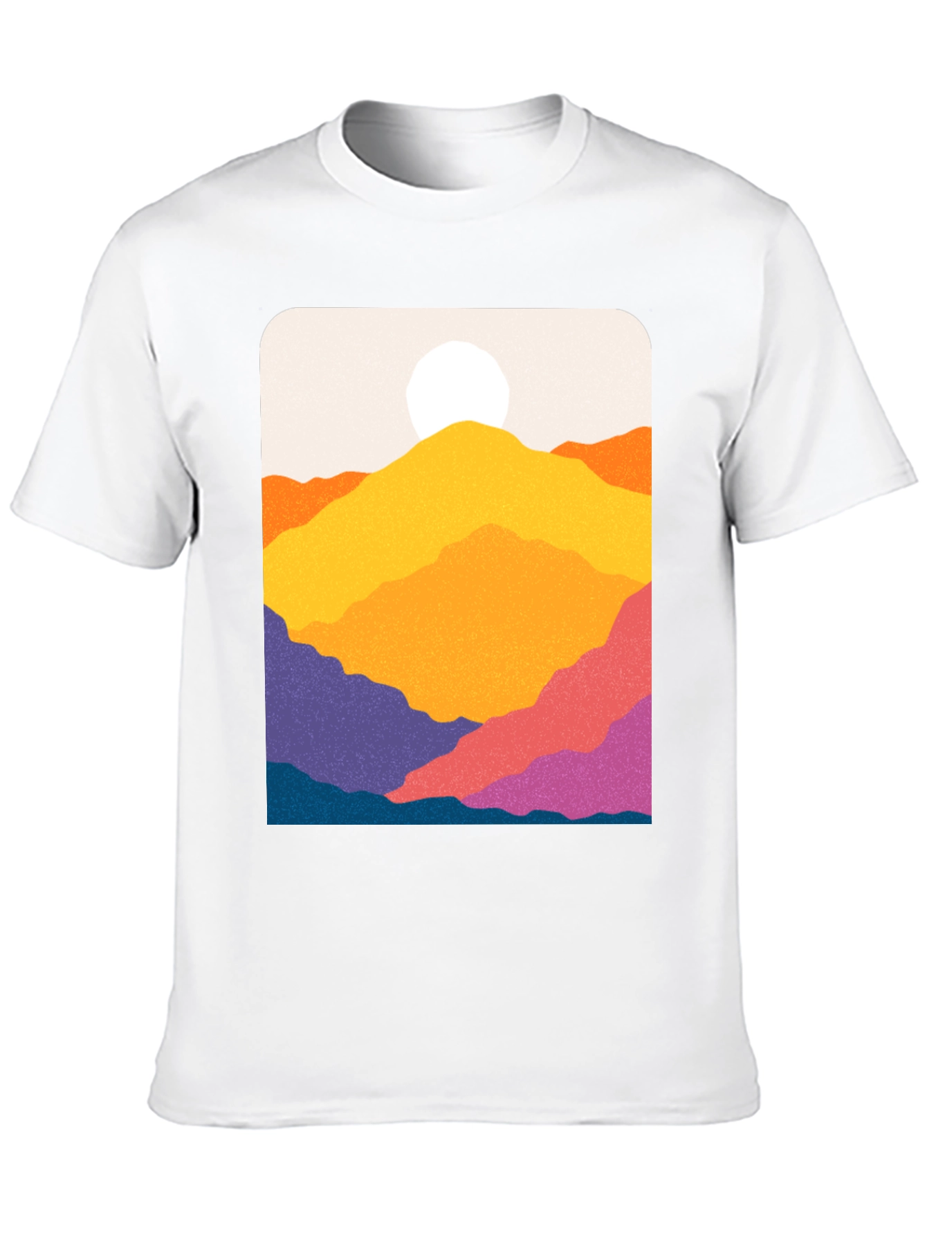 Vibrant Mountain Vista Graphic Tee