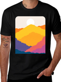 Vibrant Mountain Vista Graphic Tee