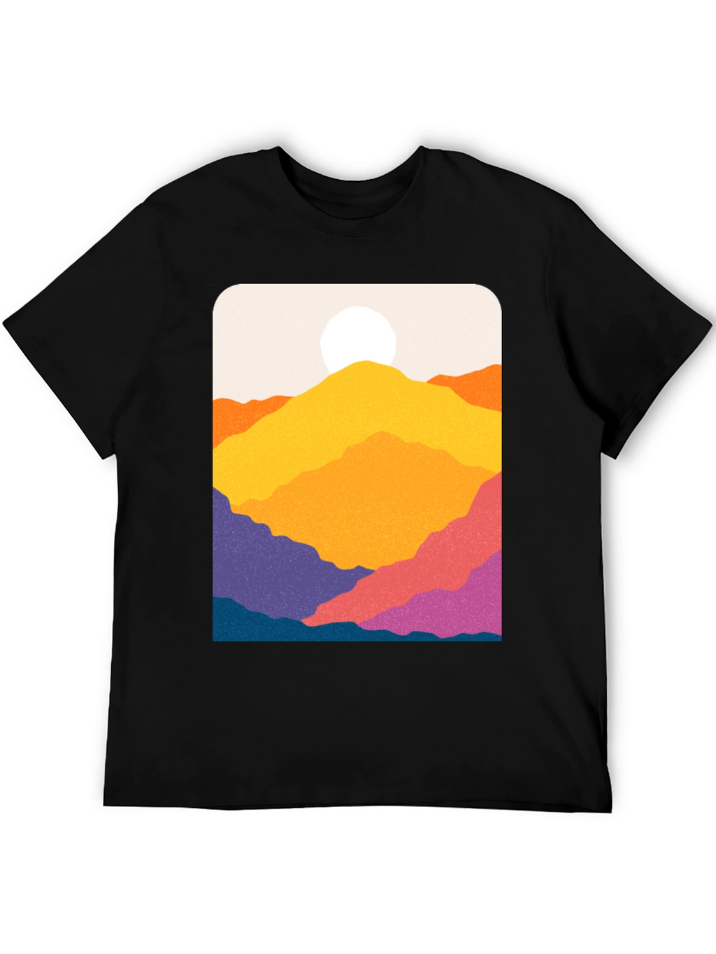 Vibrant Mountain Vista Graphic Tee