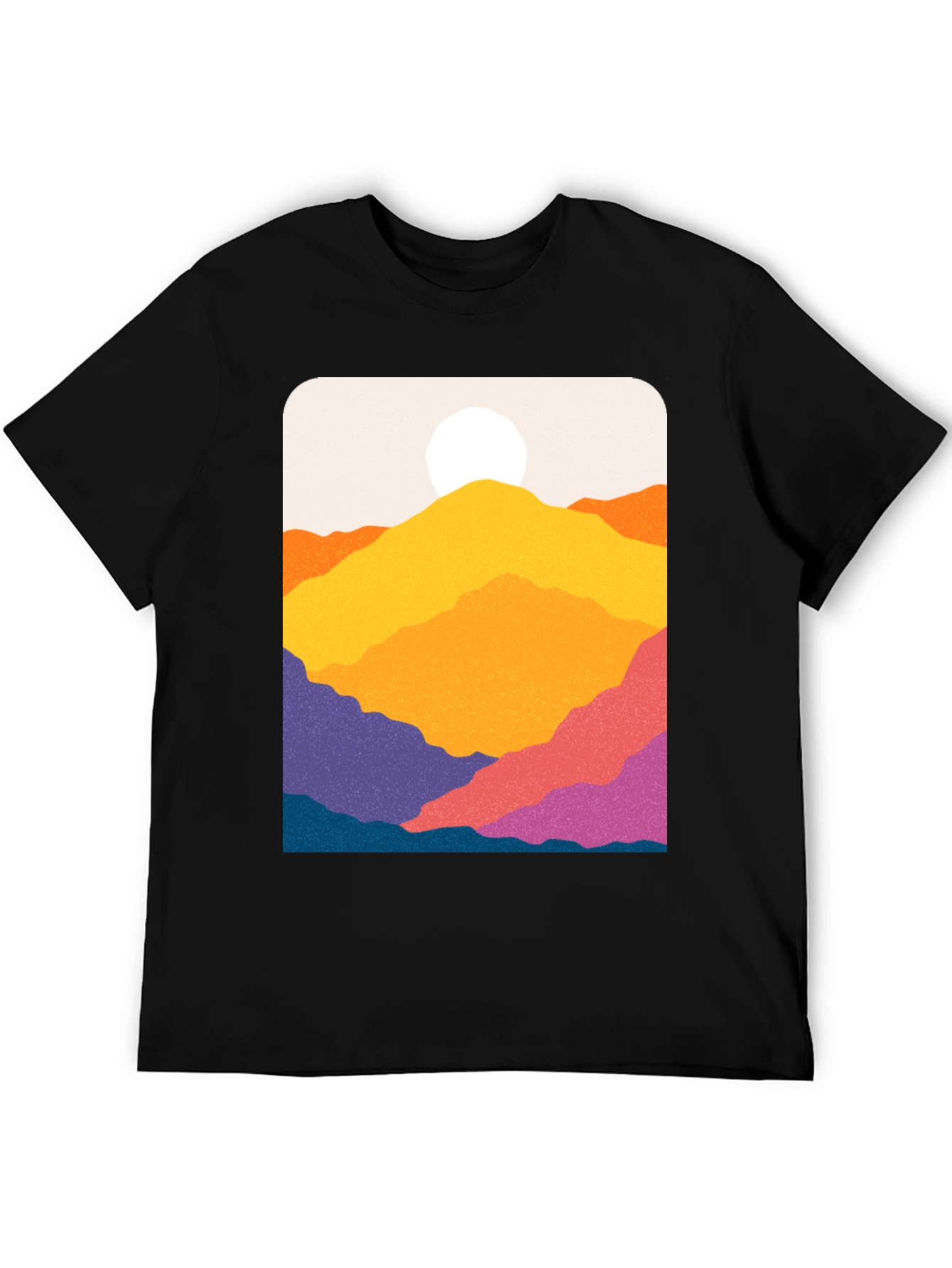 Vibrant Mountain Vista Graphic Tee