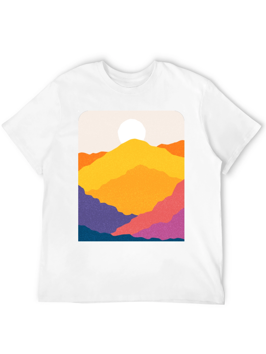 Vibrant Mountain Vista Graphic Tee