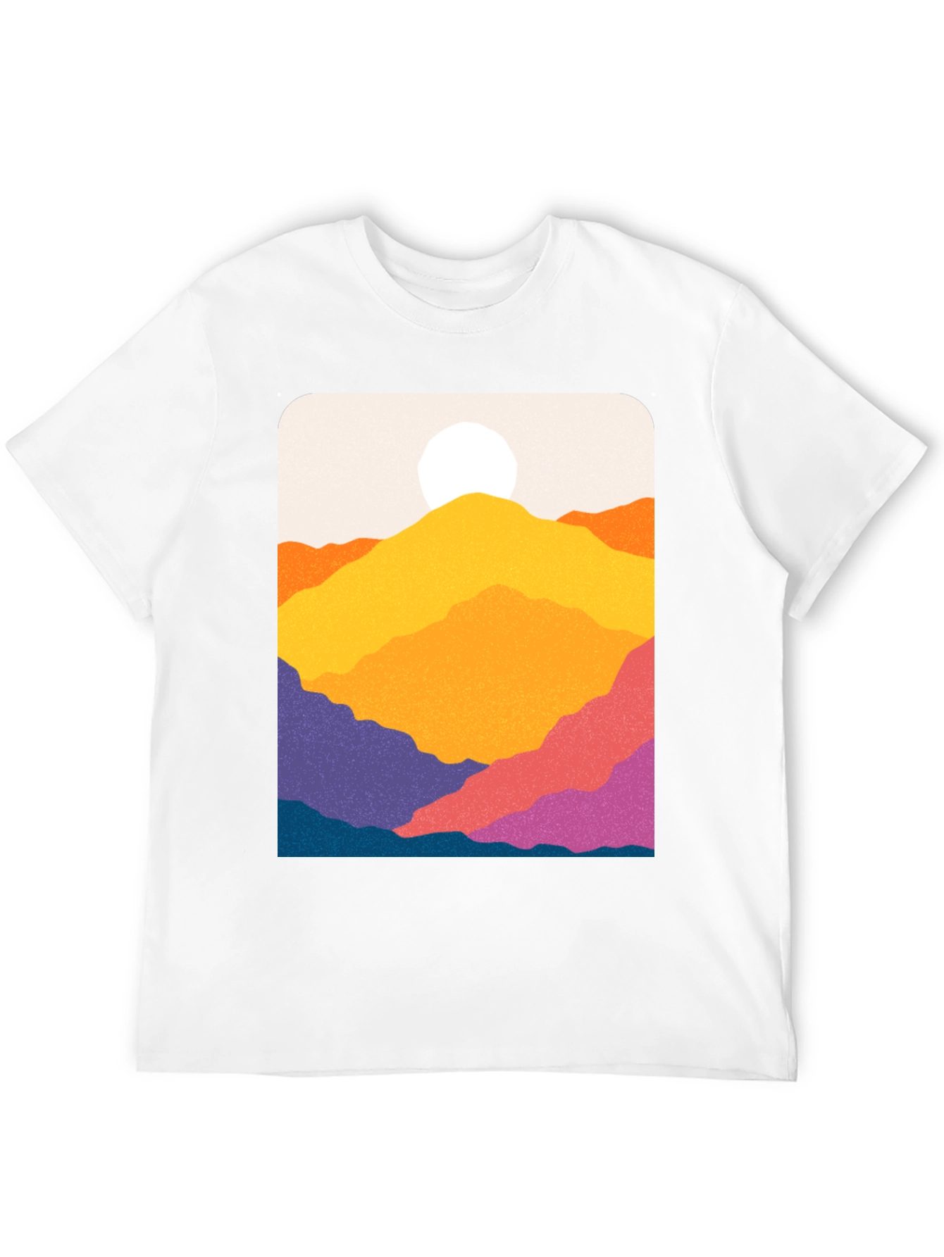 Vibrant Mountain Vista Graphic Tee