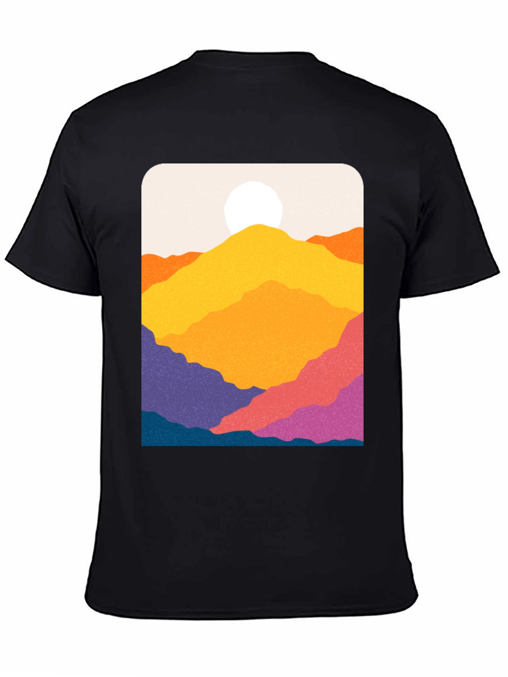 Vibrant Mountain Vista Graphic Tee