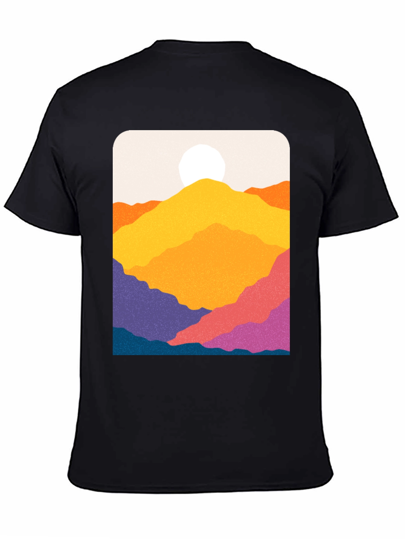 Vibrant Mountain Vista Graphic Tee