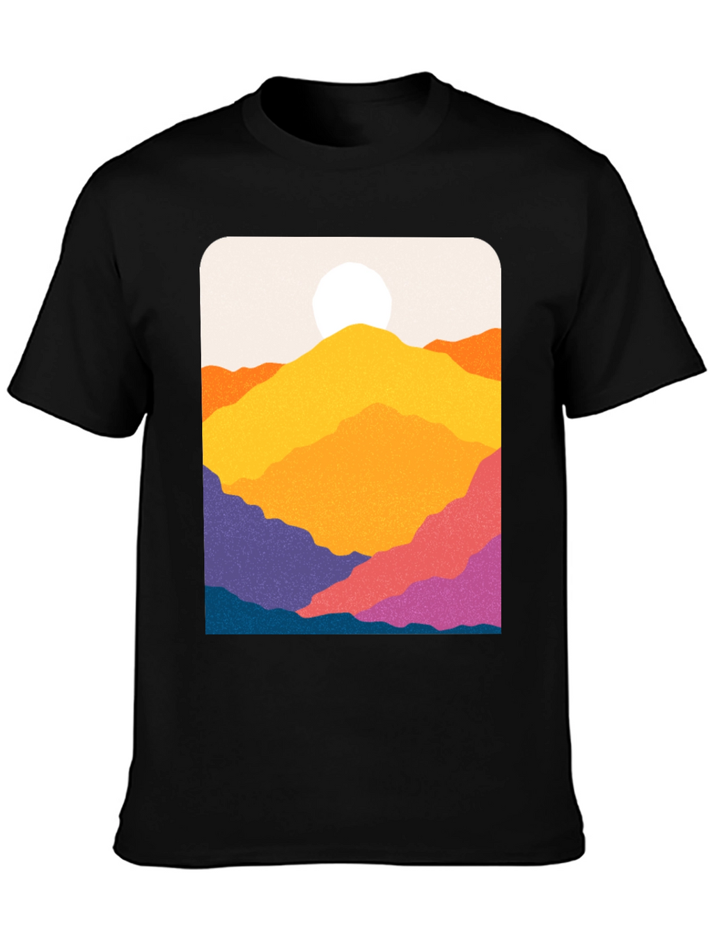 Vibrant Mountain Vista Graphic Tee