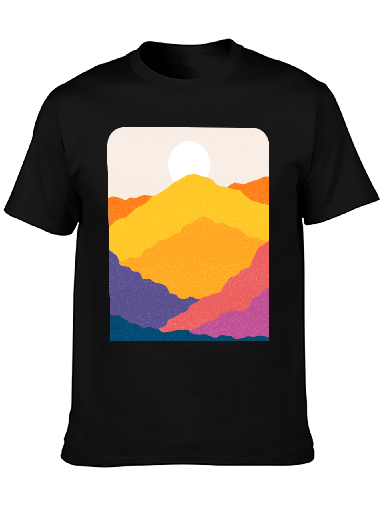 Vibrant Mountain Vista Graphic Tee