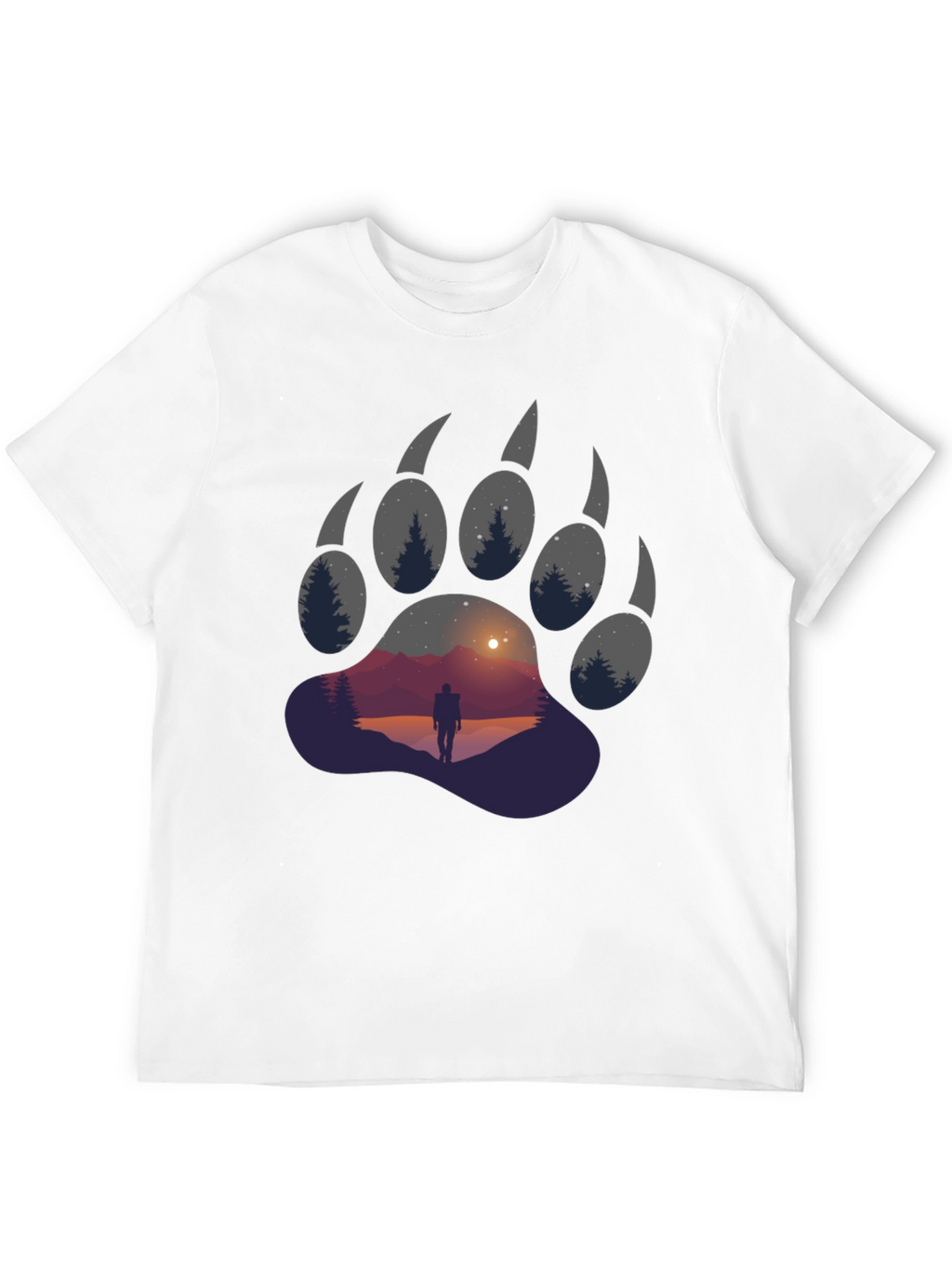 Bear Paw Graphic Tee - Adventure Awaits