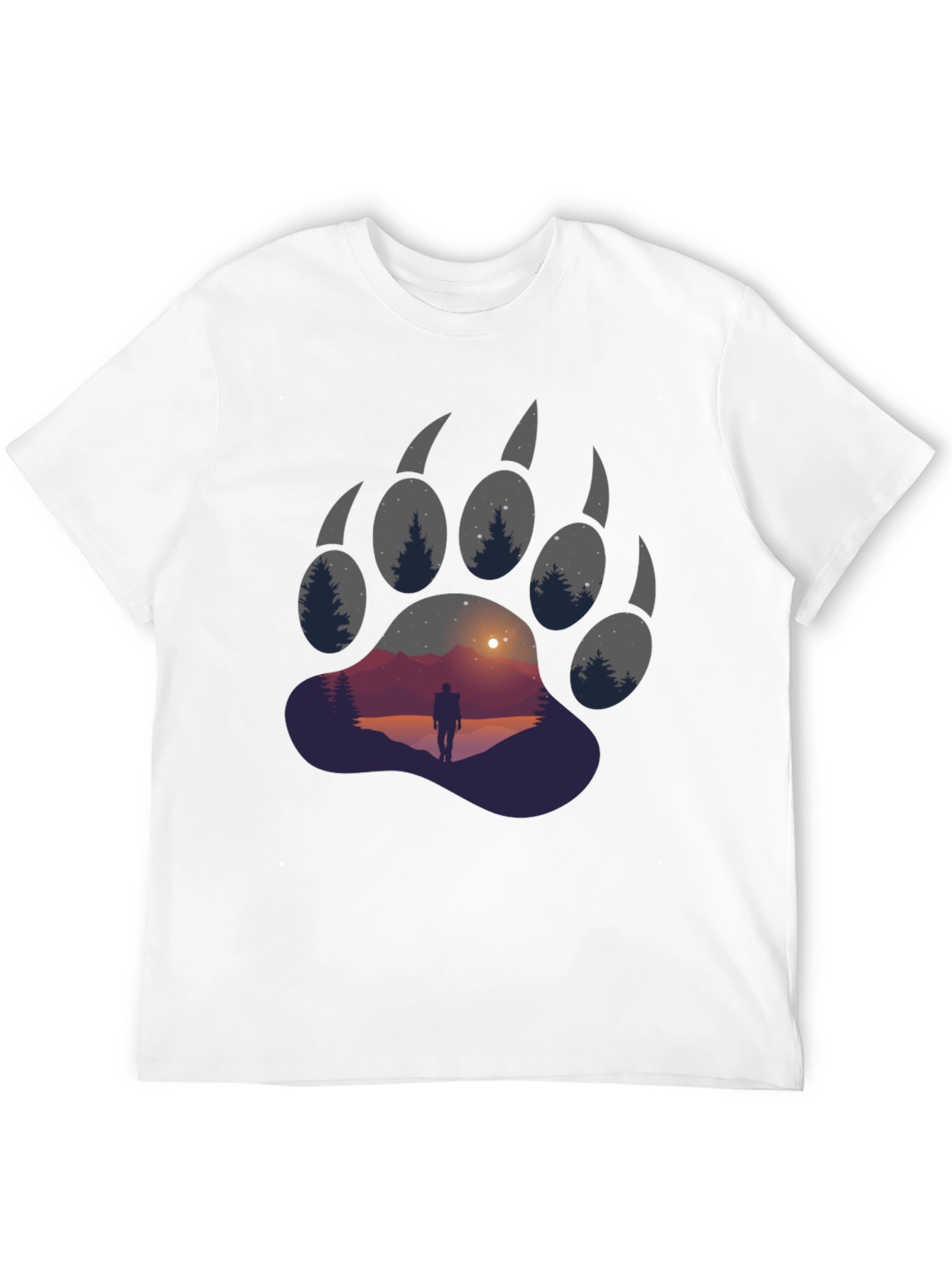 Bear Paw Graphic Tee - Adventure Awaits