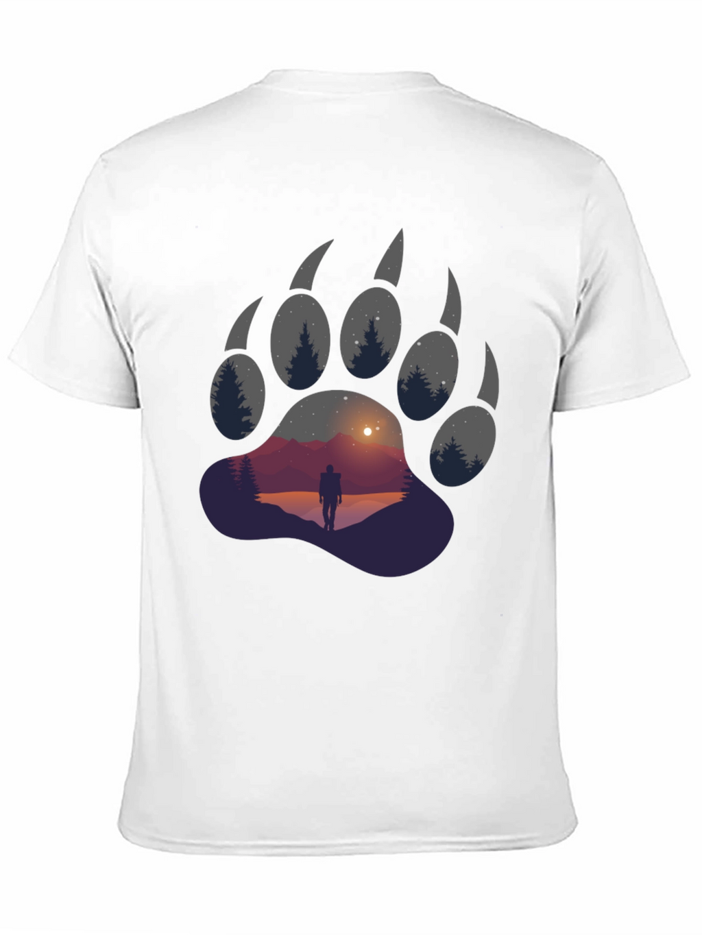 Bear Paw Graphic Tee - Adventure Awaits