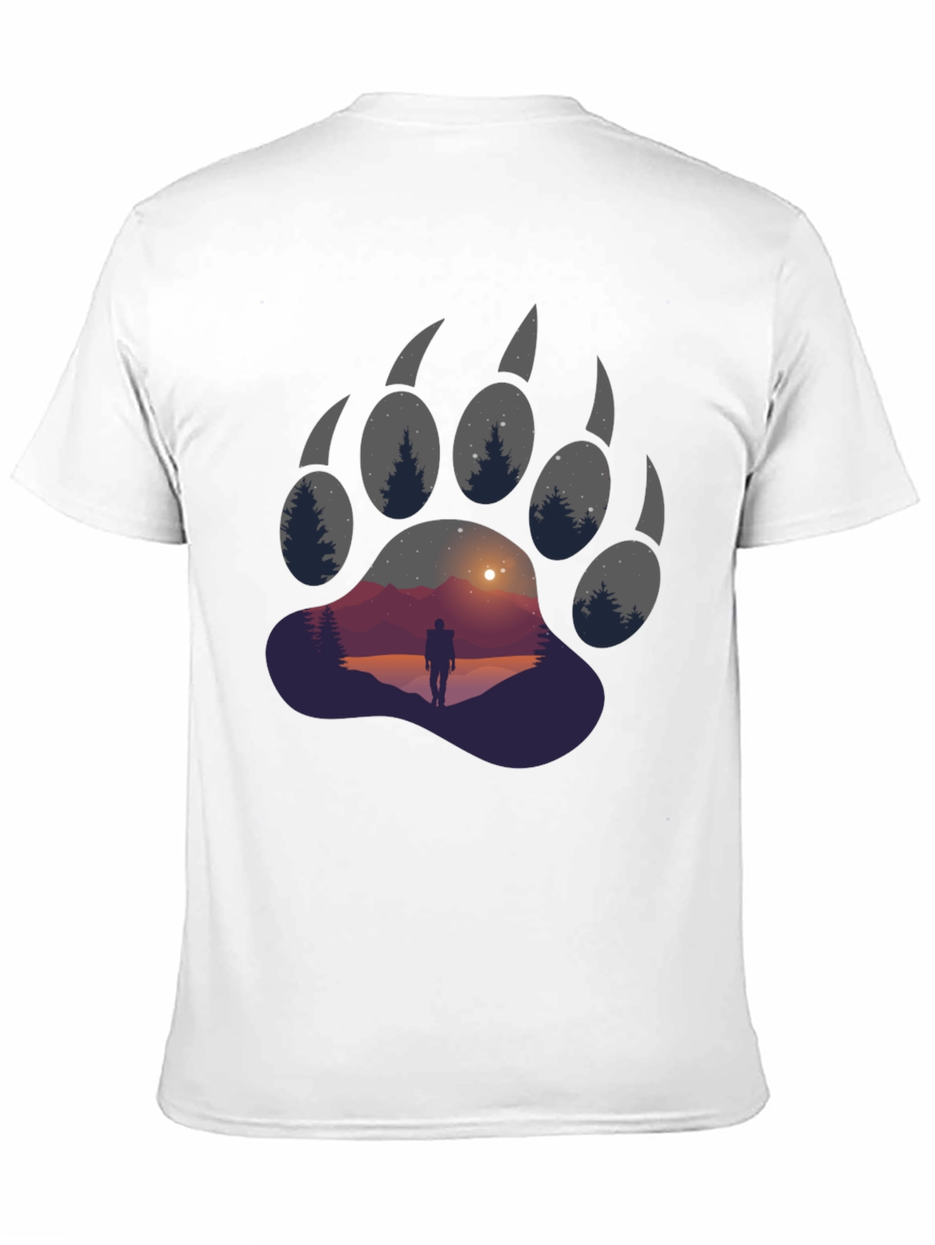 Bear Paw Graphic Tee - Adventure Awaits