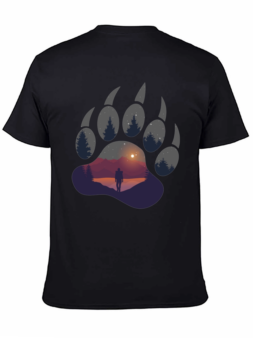 Bear Paw Graphic Tee - Adventure Awaits