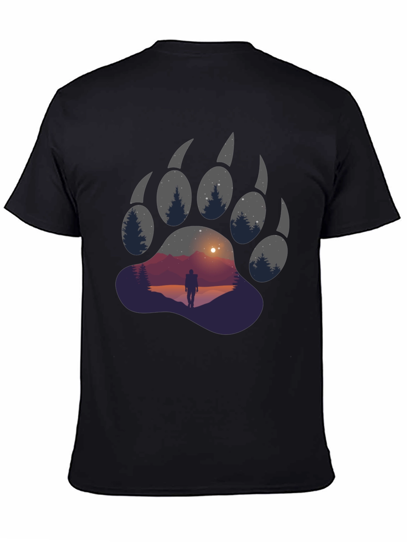 Bear Paw Graphic Tee - Adventure Awaits
