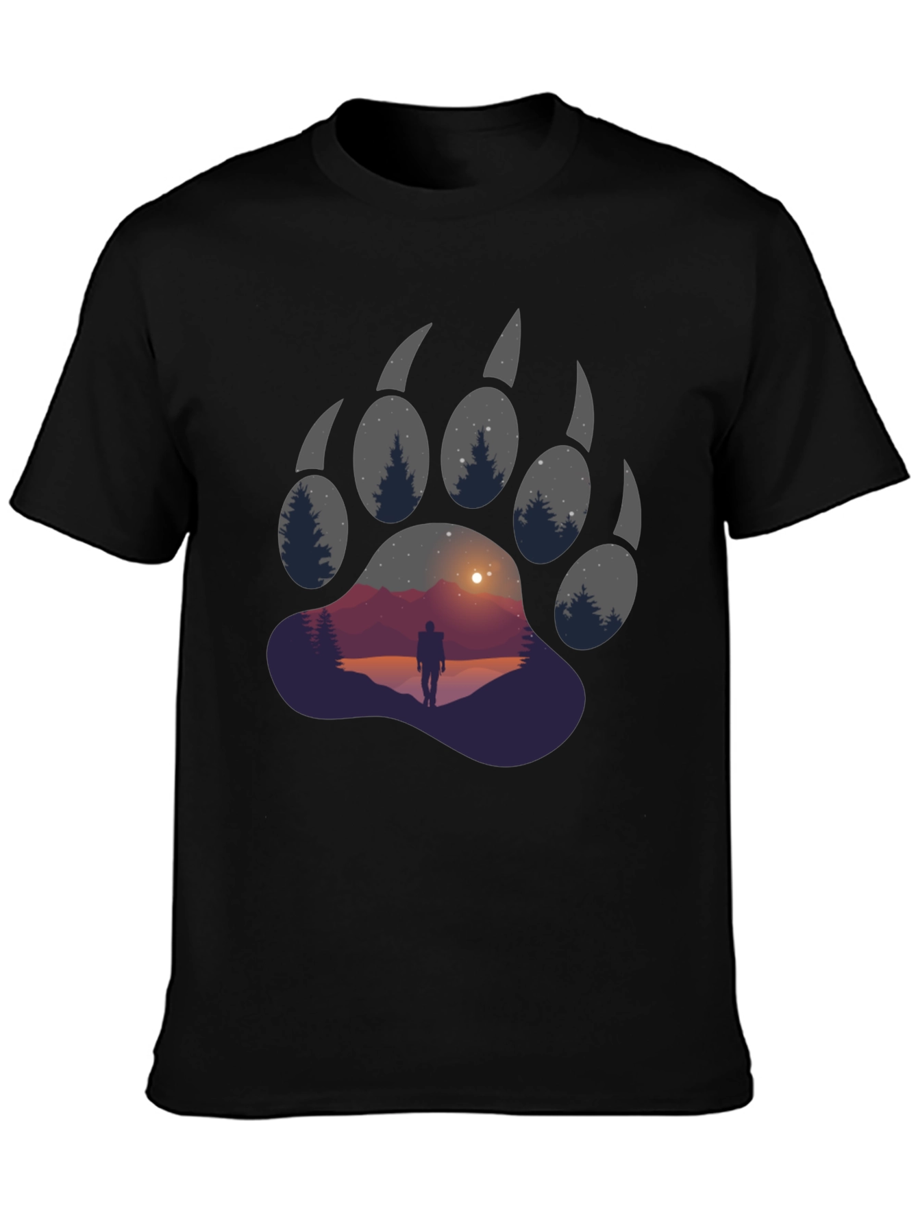 Bear Paw Graphic Tee - Adventure Awaits