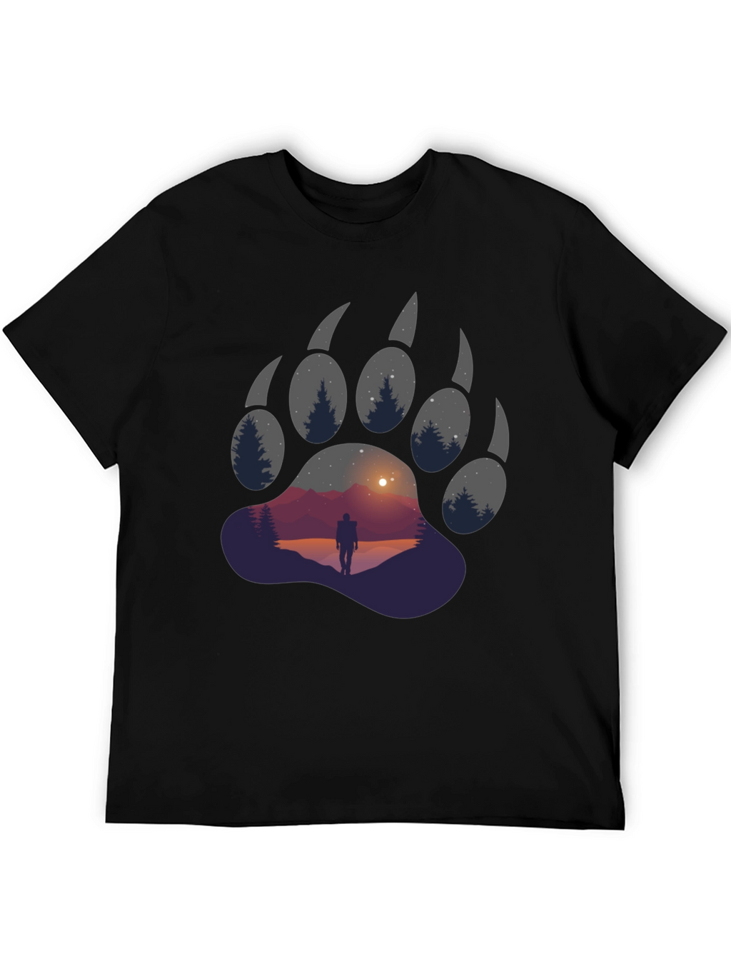 Bear Paw Graphic Tee - Adventure Awaits