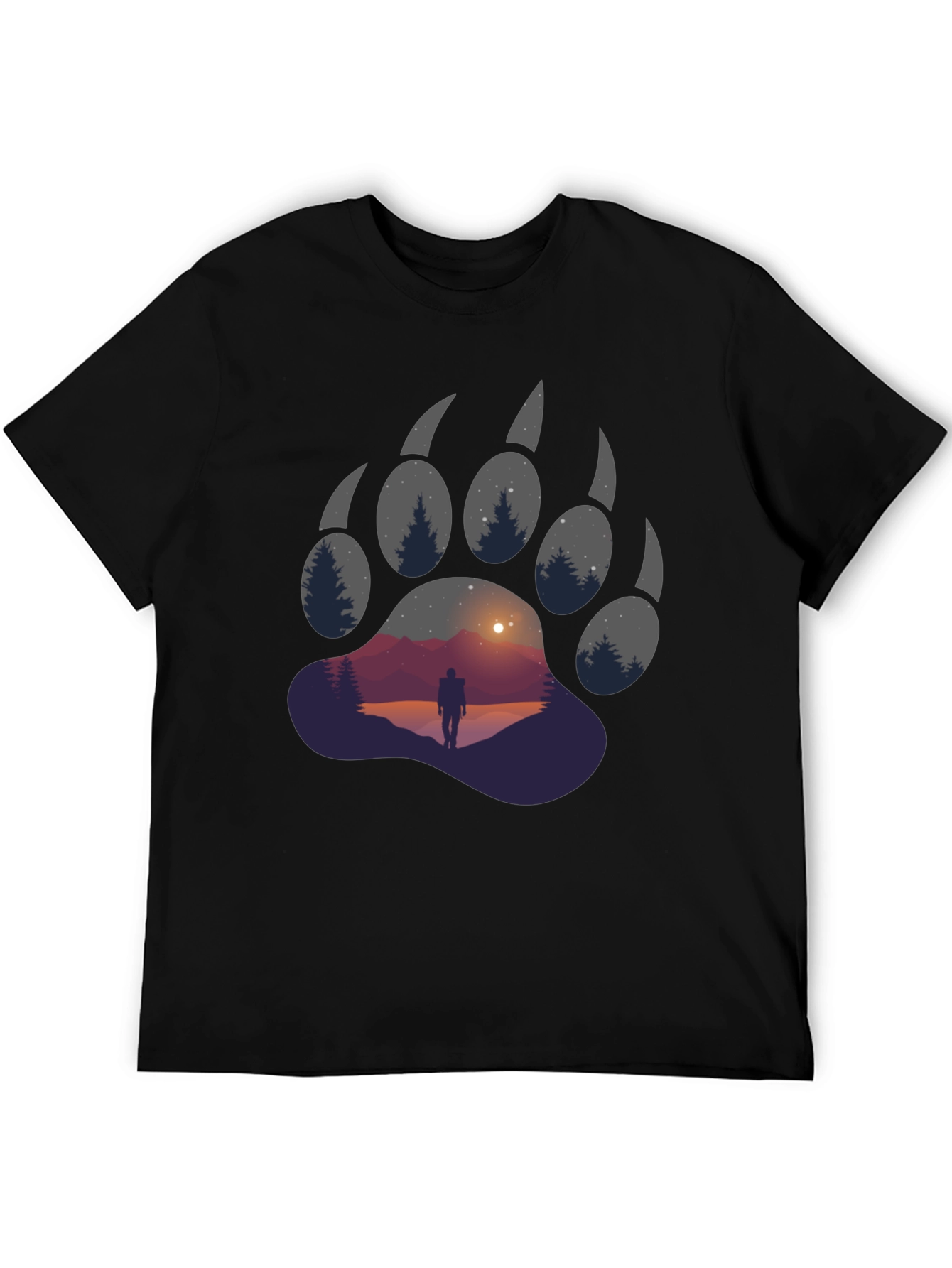 Bear Paw Graphic Tee - Adventure Awaits