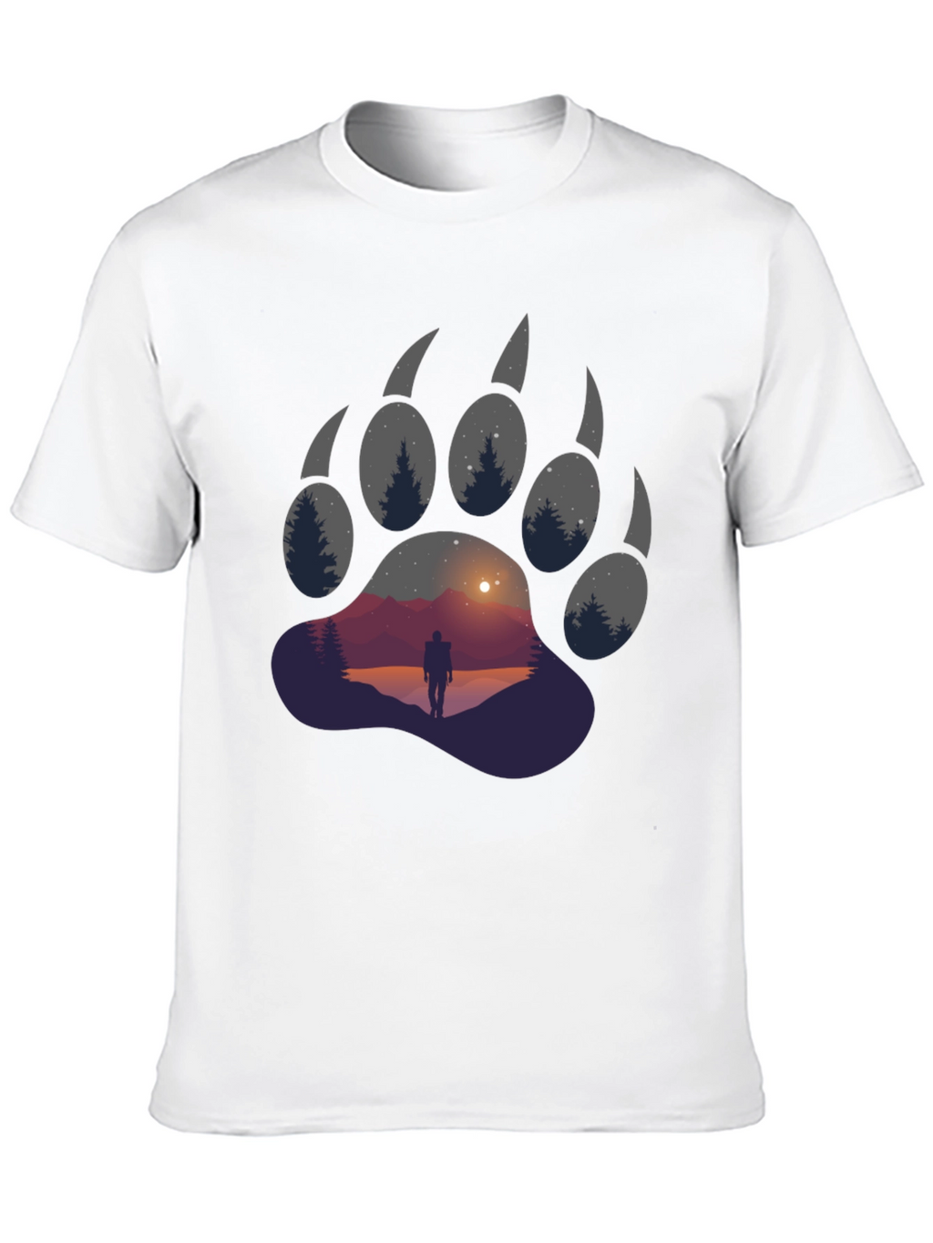 Bear Paw Graphic Tee - Adventure Awaits