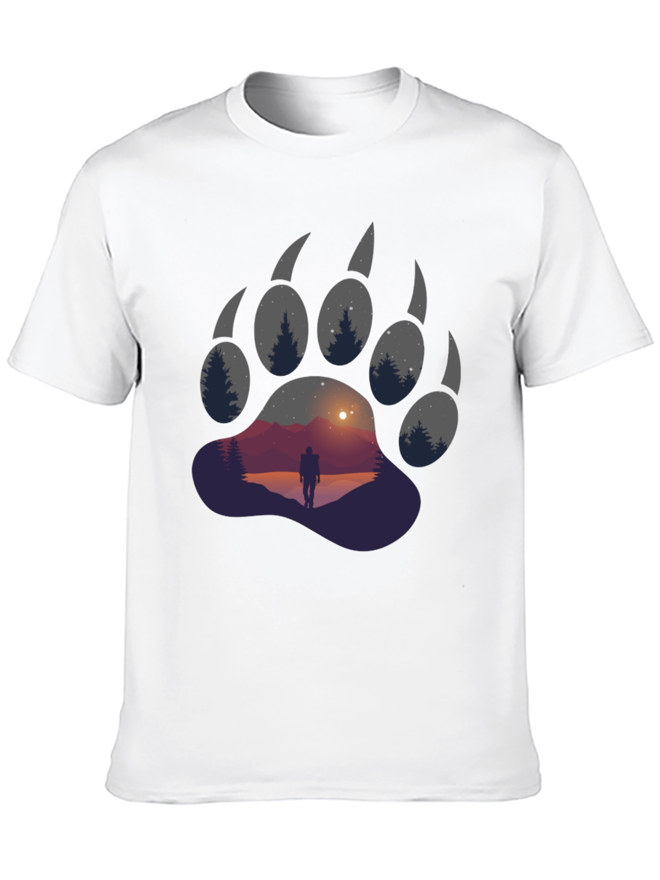 Bear Paw Graphic Tee - Adventure Awaits