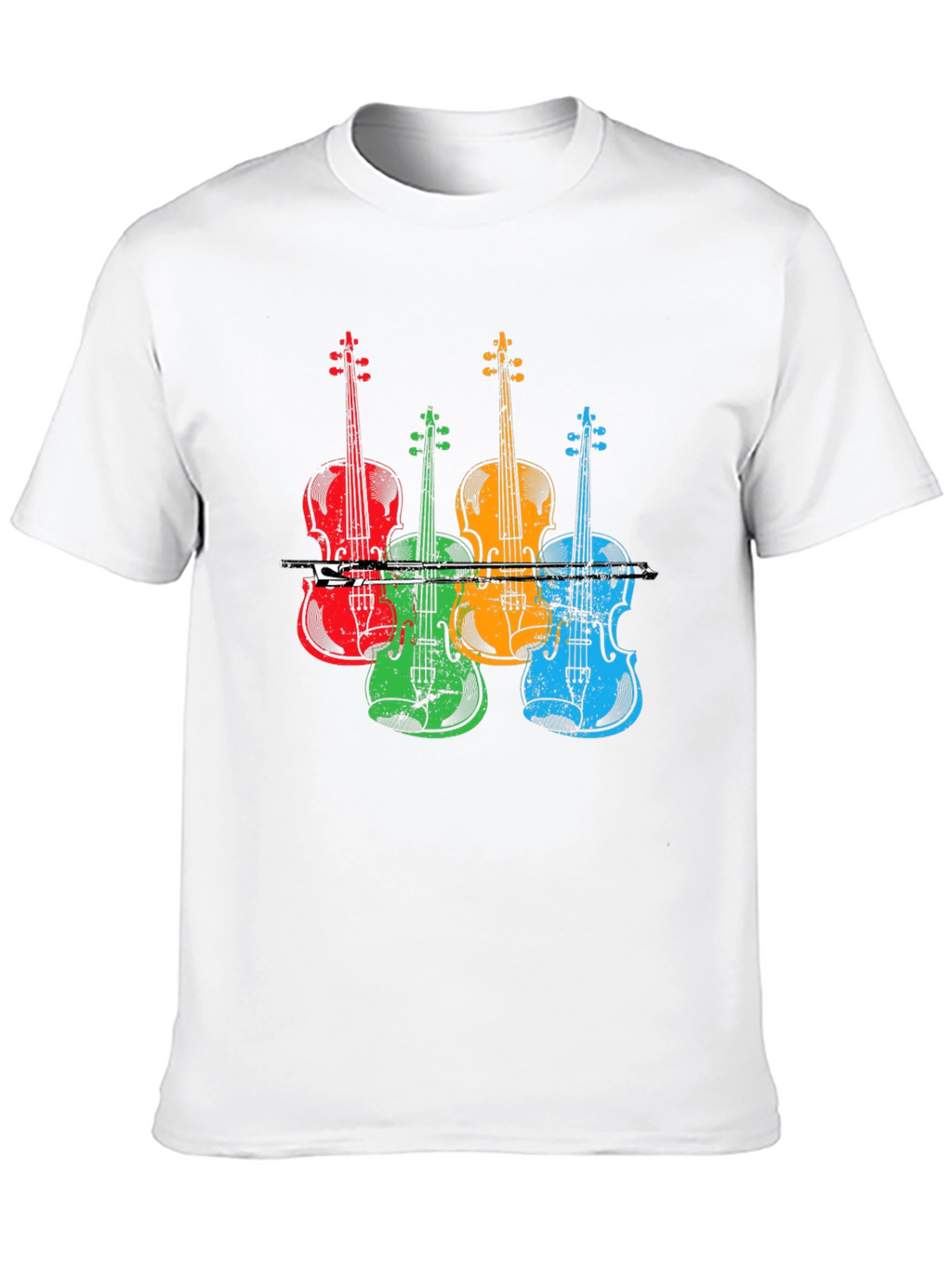 Colorful Violin Music T-Shirt
