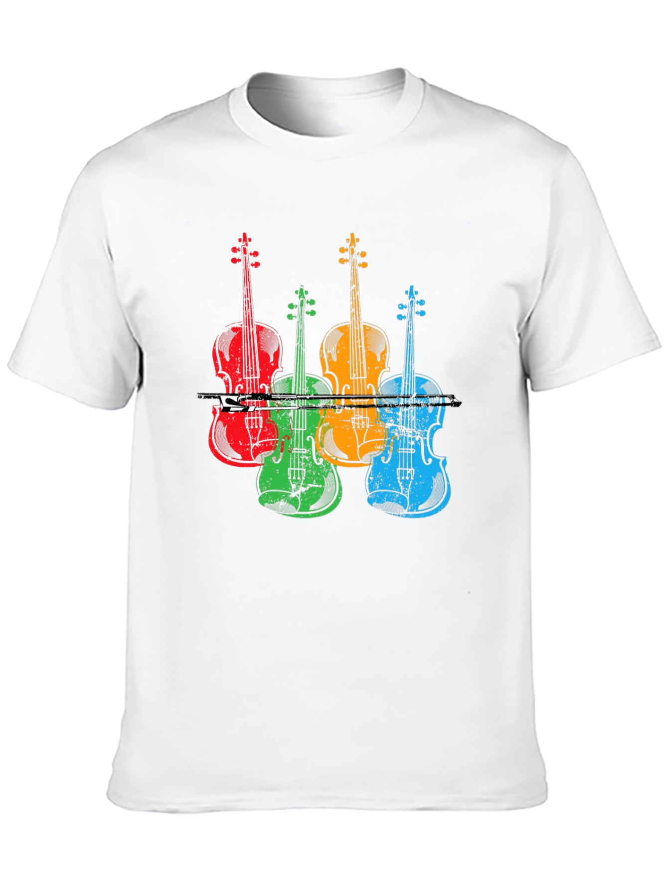 Colorful Violin Music T-Shirt
