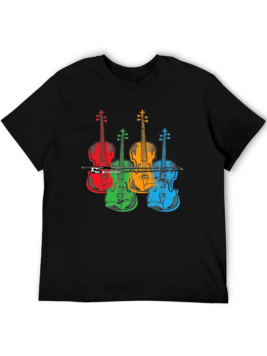 Colorful Violin Music T-Shirt