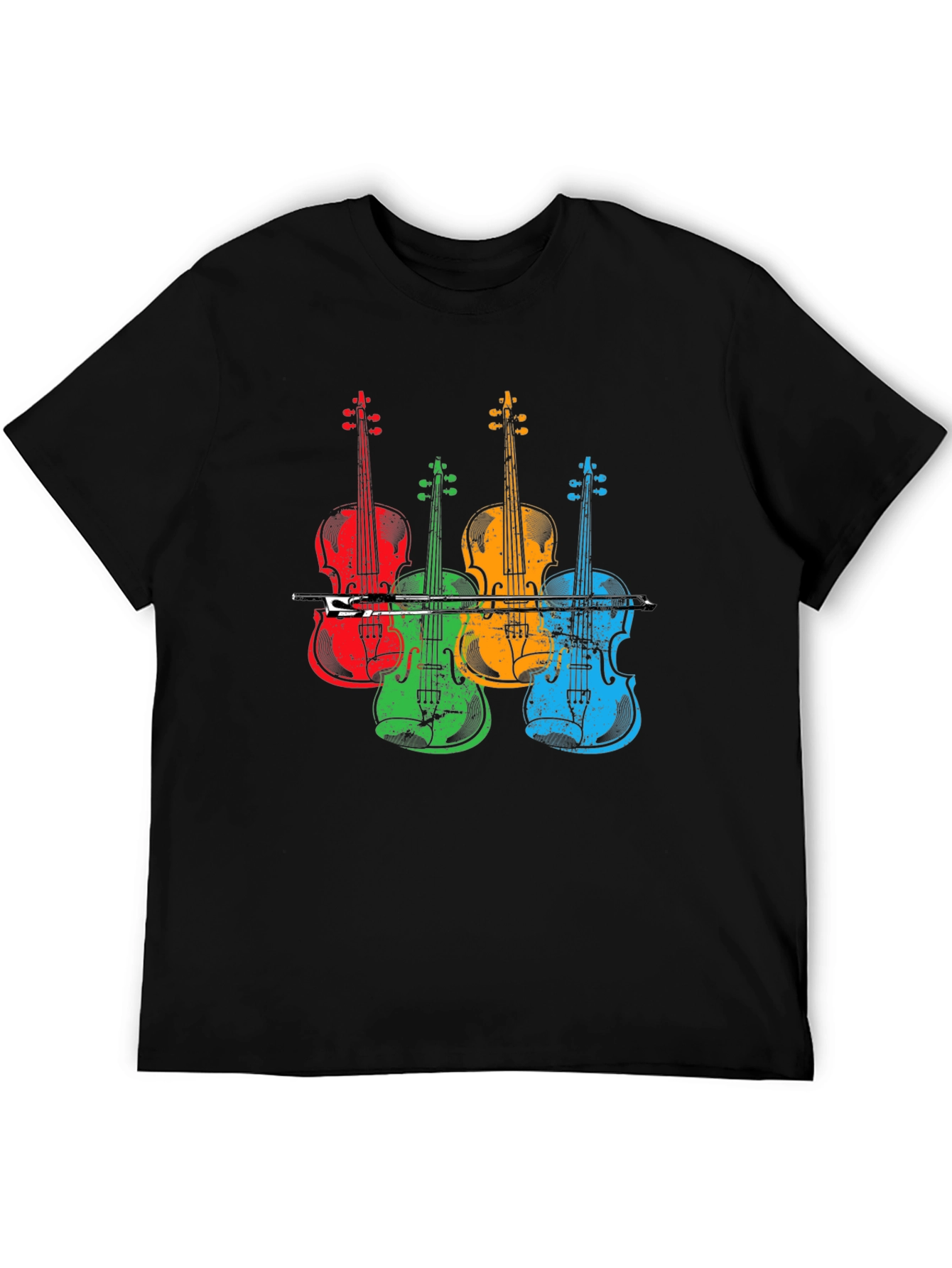 Colorful Violin Music T-Shirt
