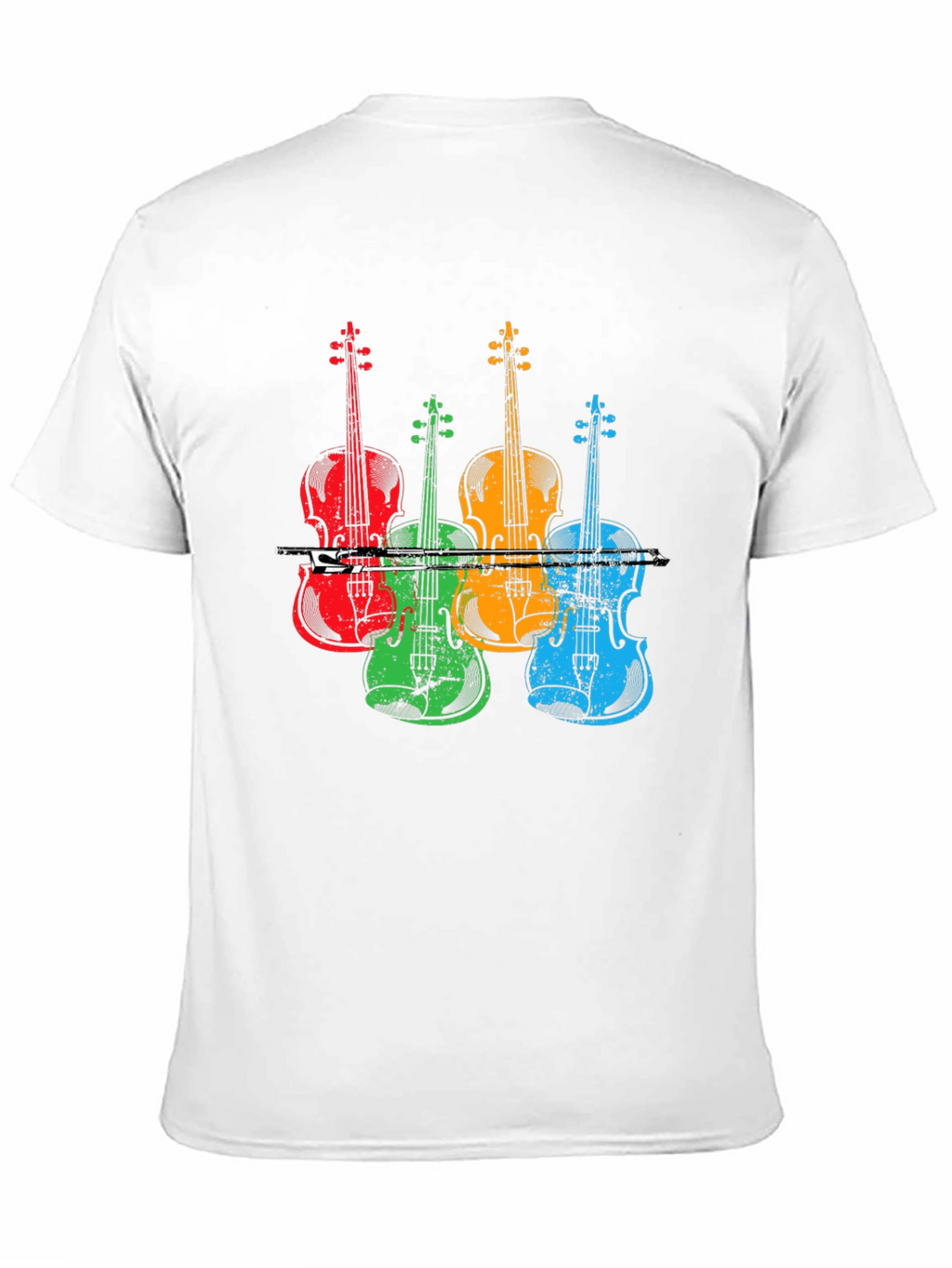 Colorful Violin Music T-Shirt