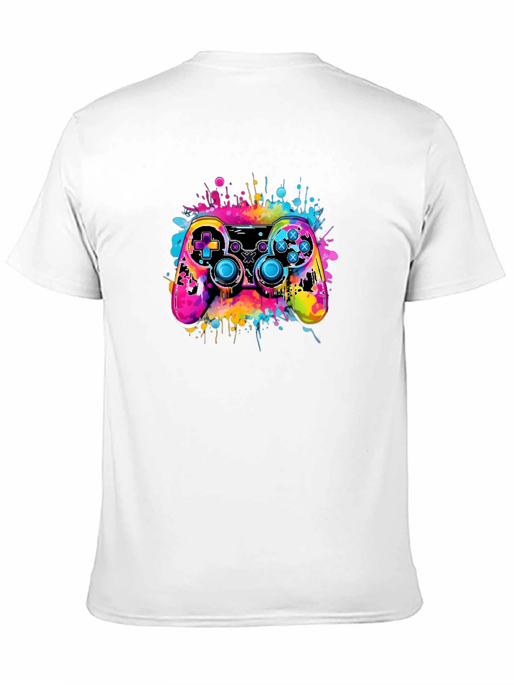 Vibrant Gaming Controller Graphic T-Shirt