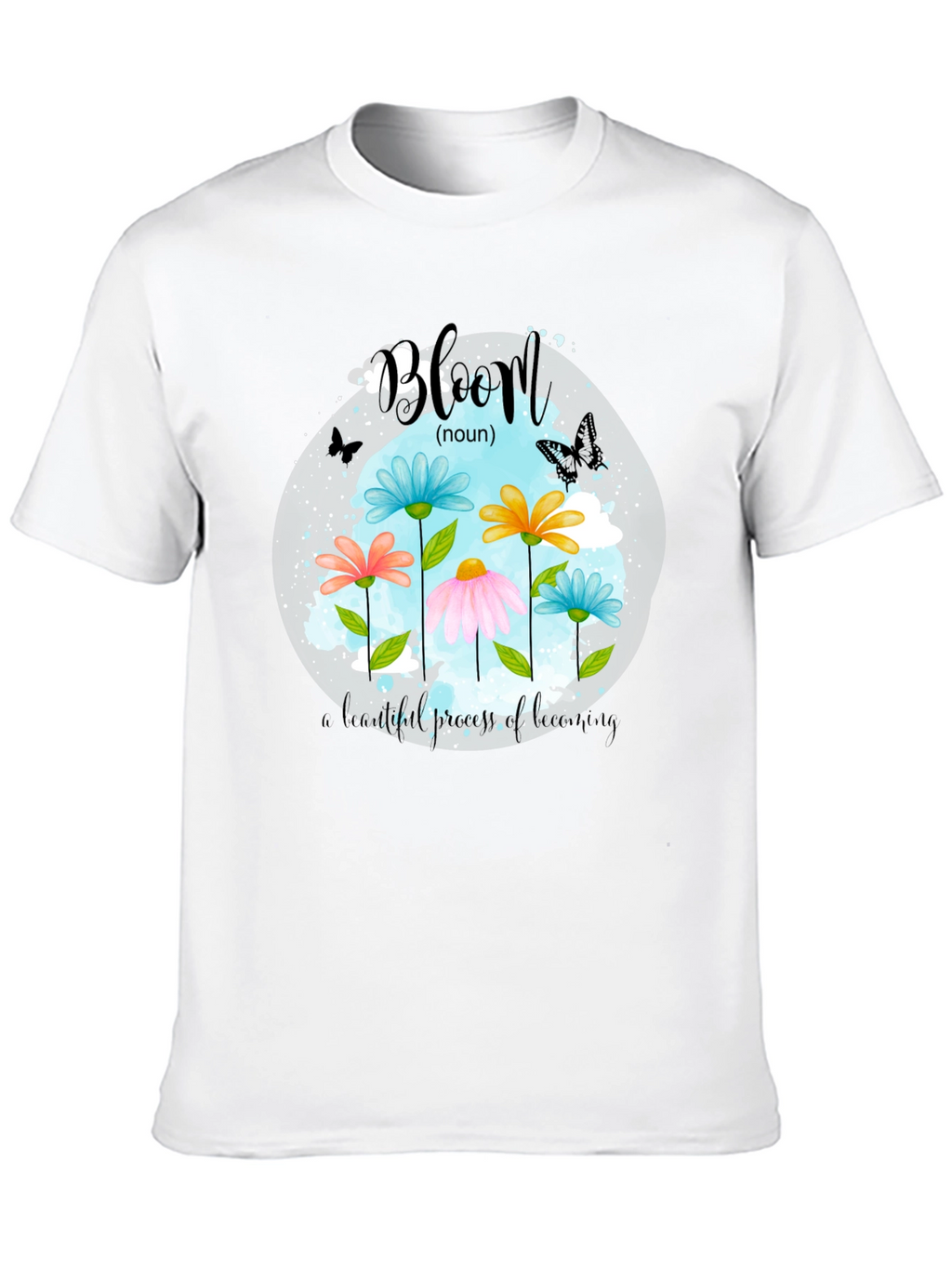 Bloom Noun Graphic Tee - Black