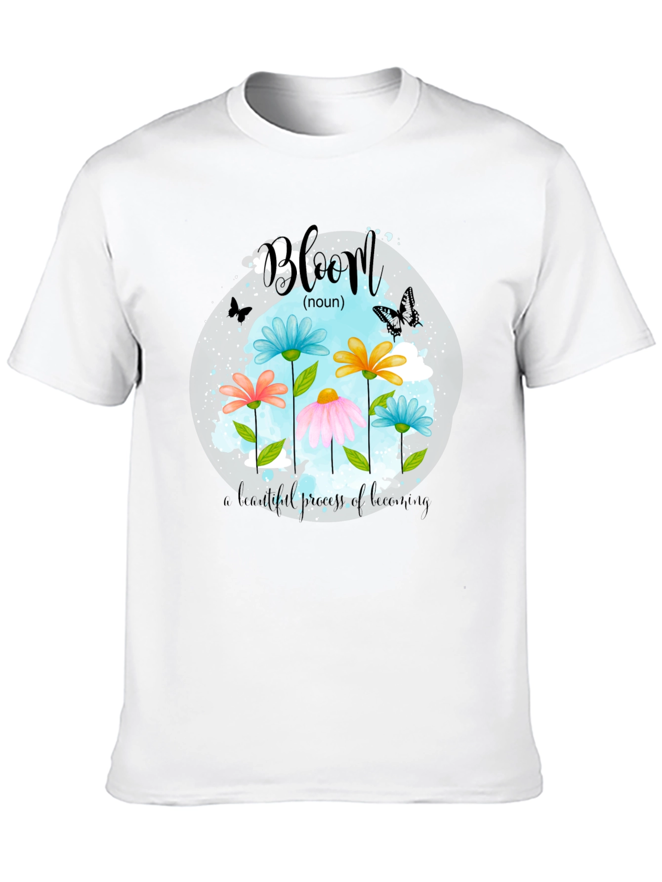 Bloom Noun Graphic Tee - Black