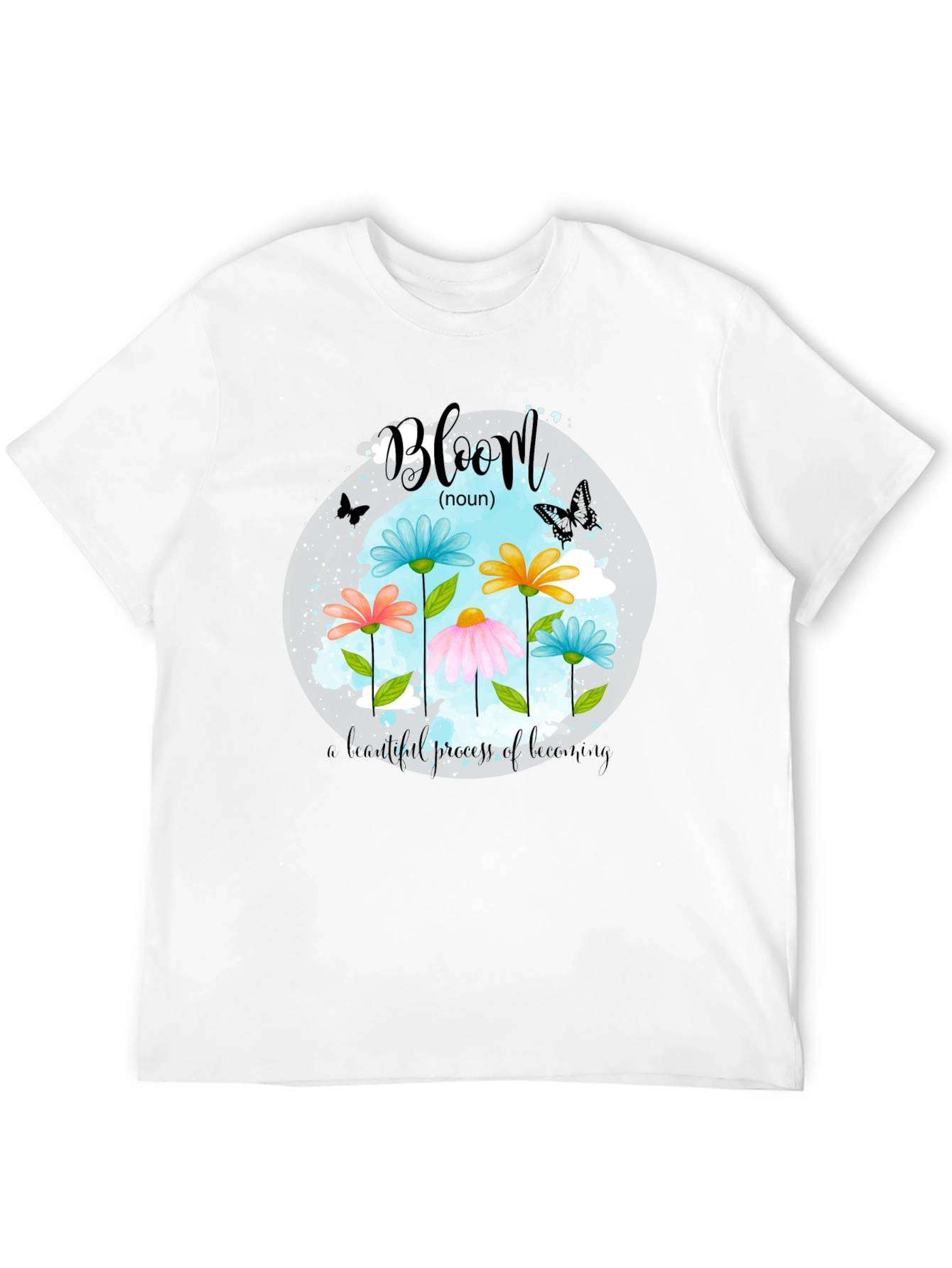 Bloom Noun Graphic Tee - Black