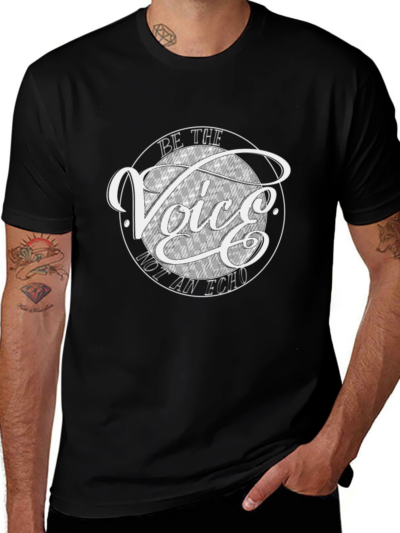 Be The Voice Graphic T-Shirt - Black