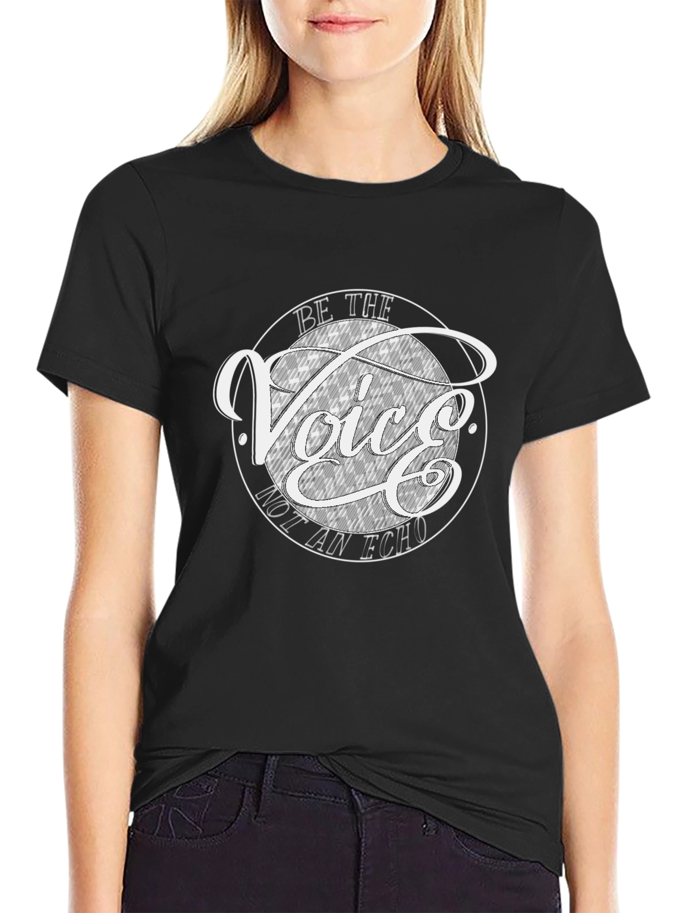 Be The Voice Graphic T-Shirt - Black