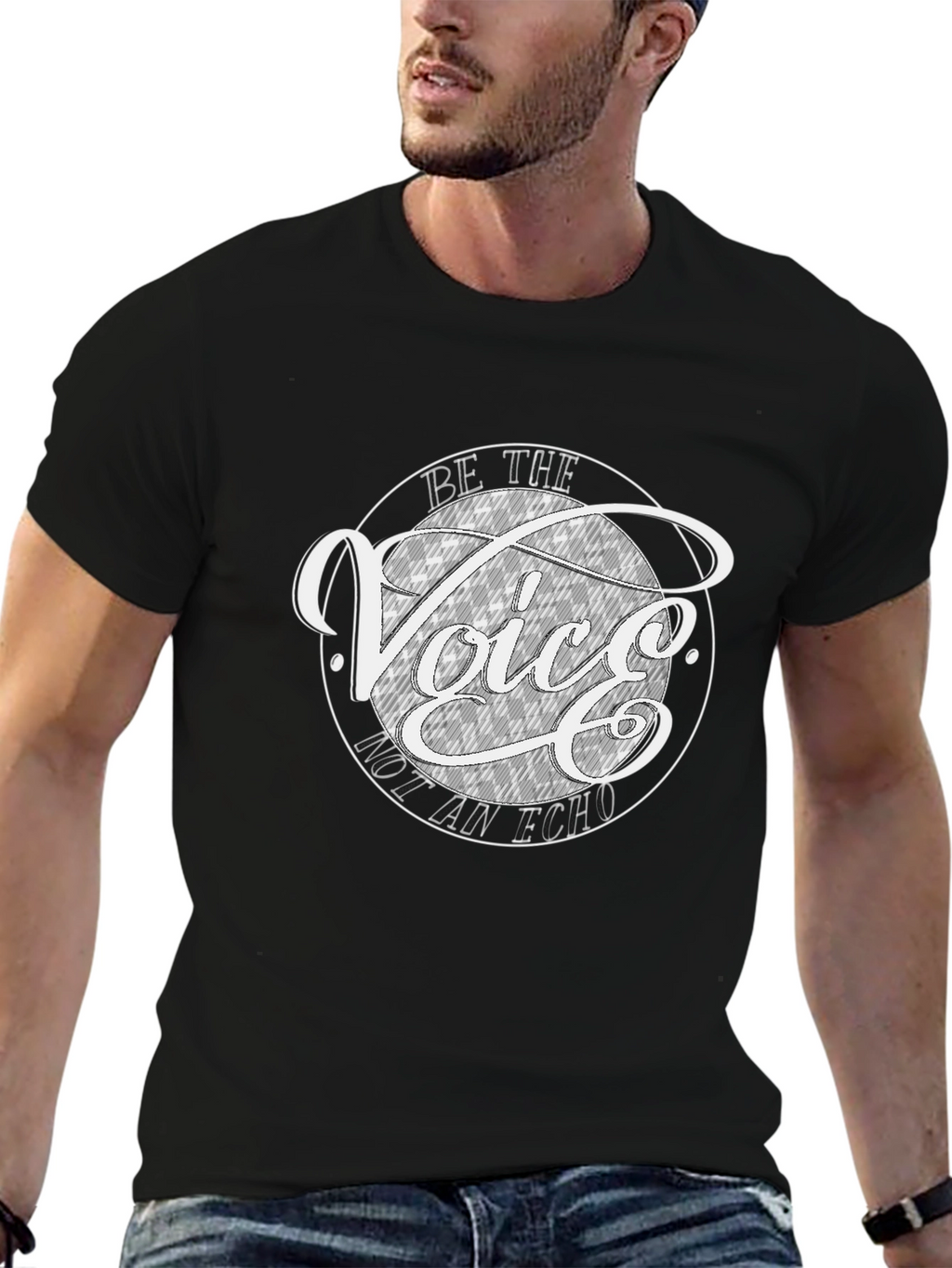Be The Voice Graphic T-Shirt - Black