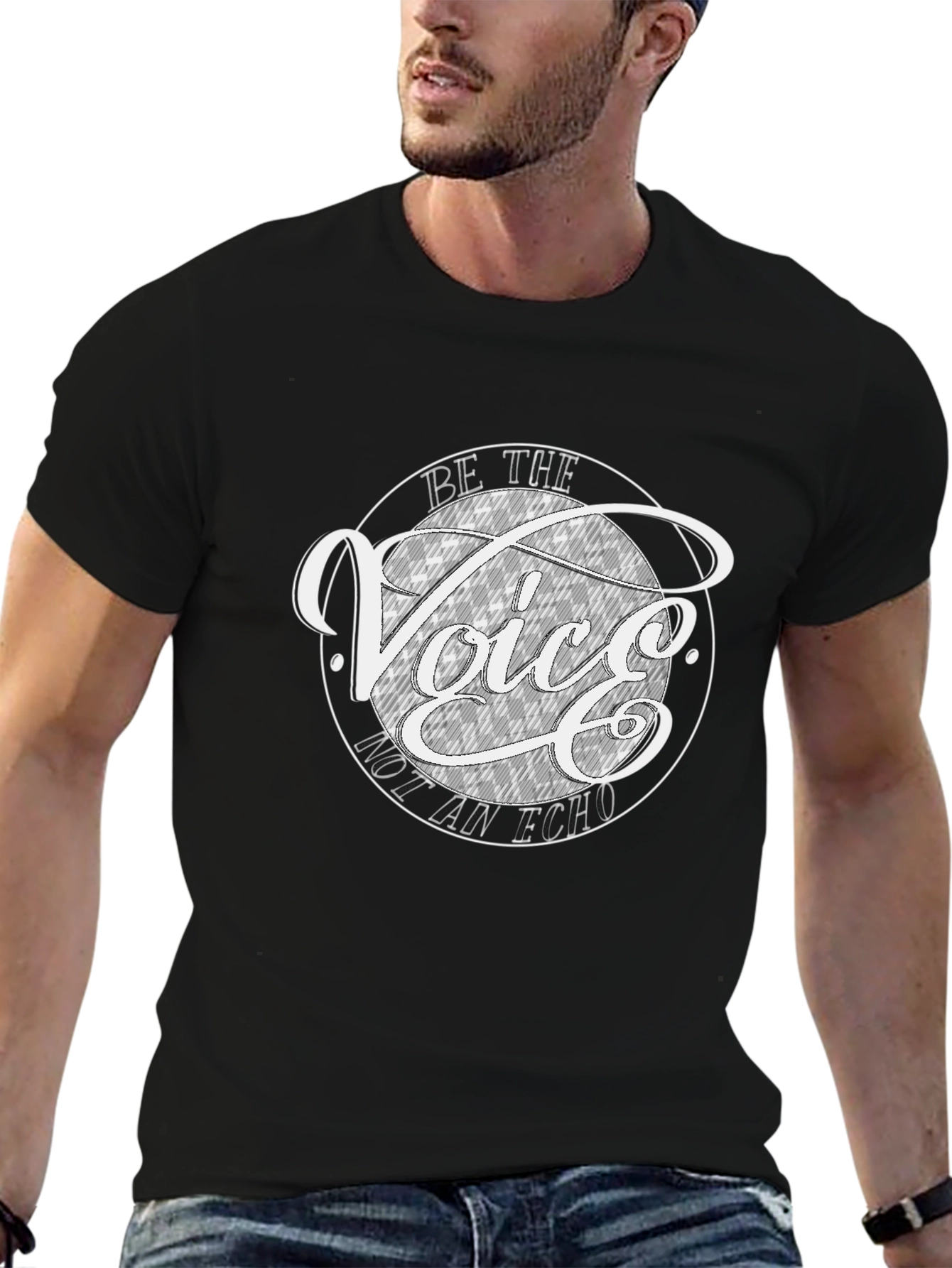 Be The Voice Graphic T-Shirt - Black